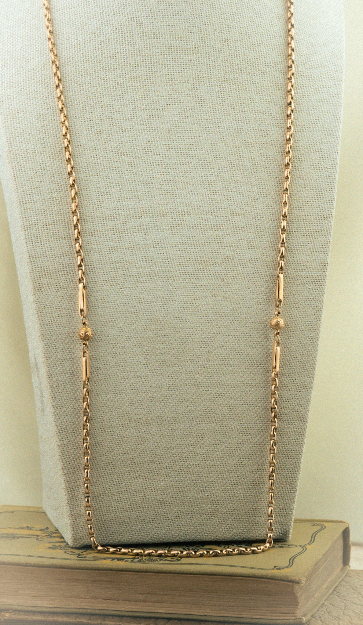 ANTIQUE BELCHER WITH TROMBONE AND SPHERE LINKS image 4