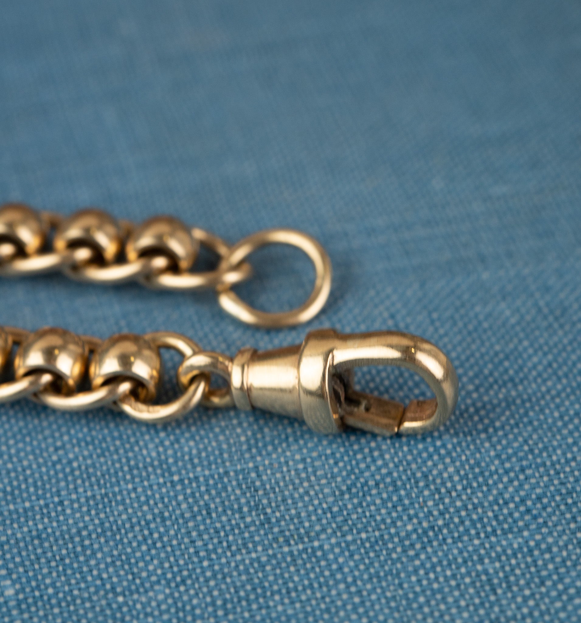 EXCEPTIONAL 9CT SUBSTANTIAL ROLLER BALL CHAIN image 2