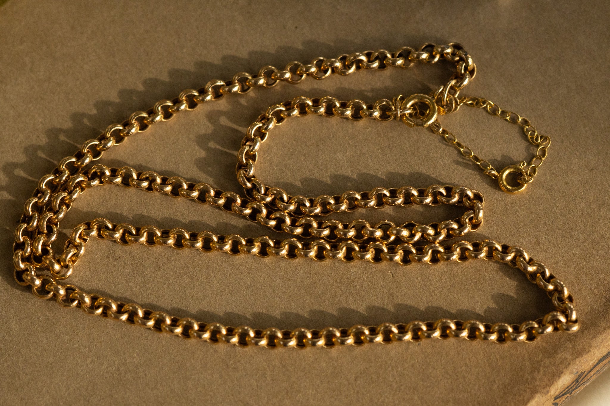9ct Italian gold UnoAErre round Belcher chain - RESERVED