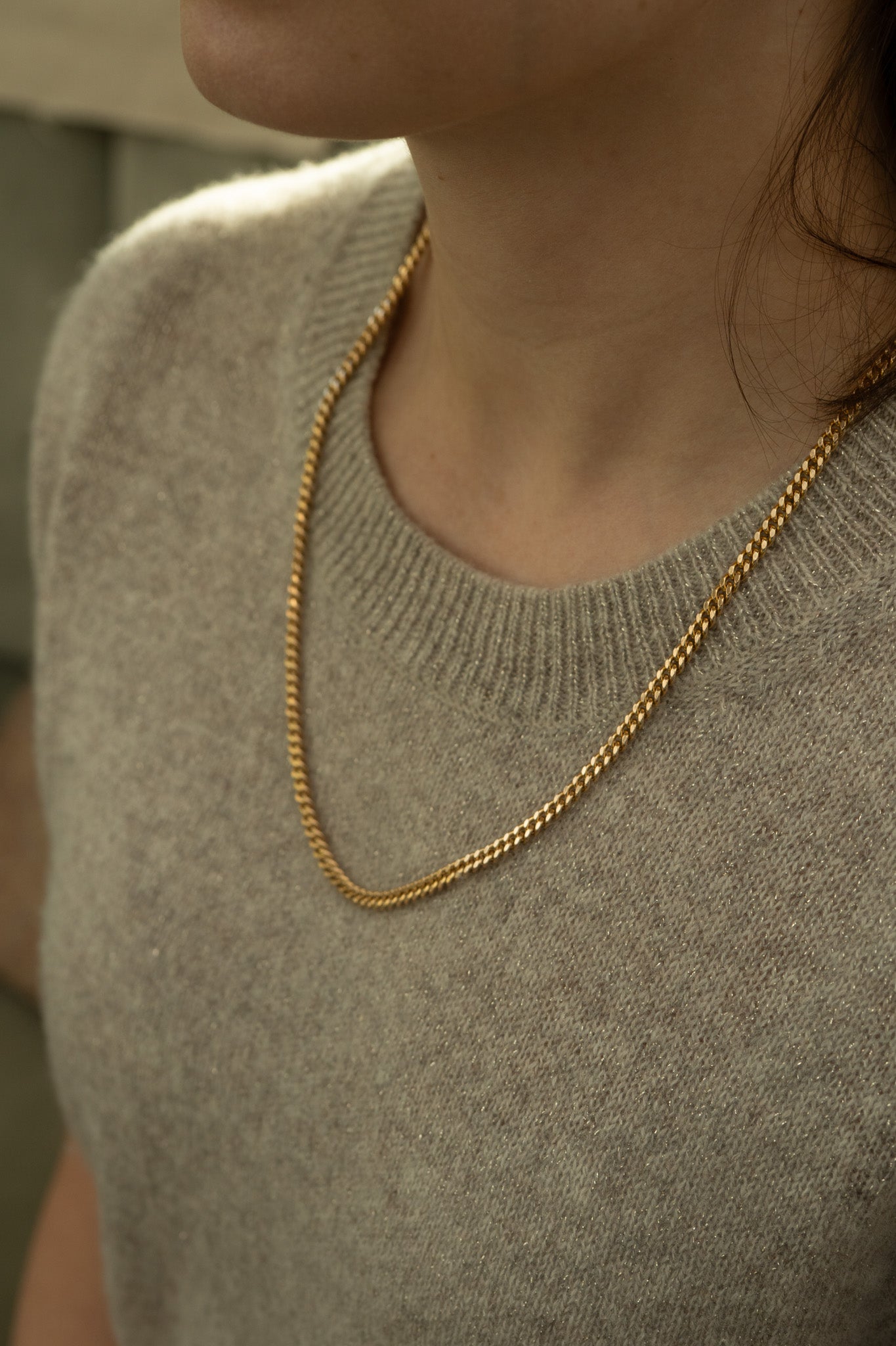 VINTAGE UNOAERRE 9CT SOLID ITALIAN CURB CHAIN RESERVED