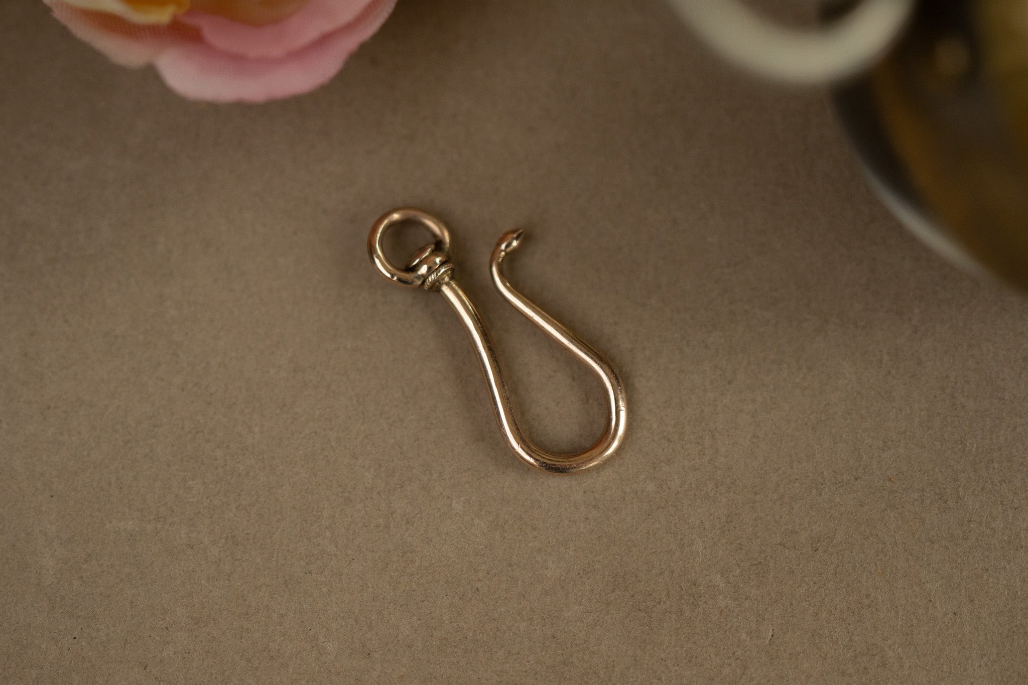 Antique 9ct gold swivel hook