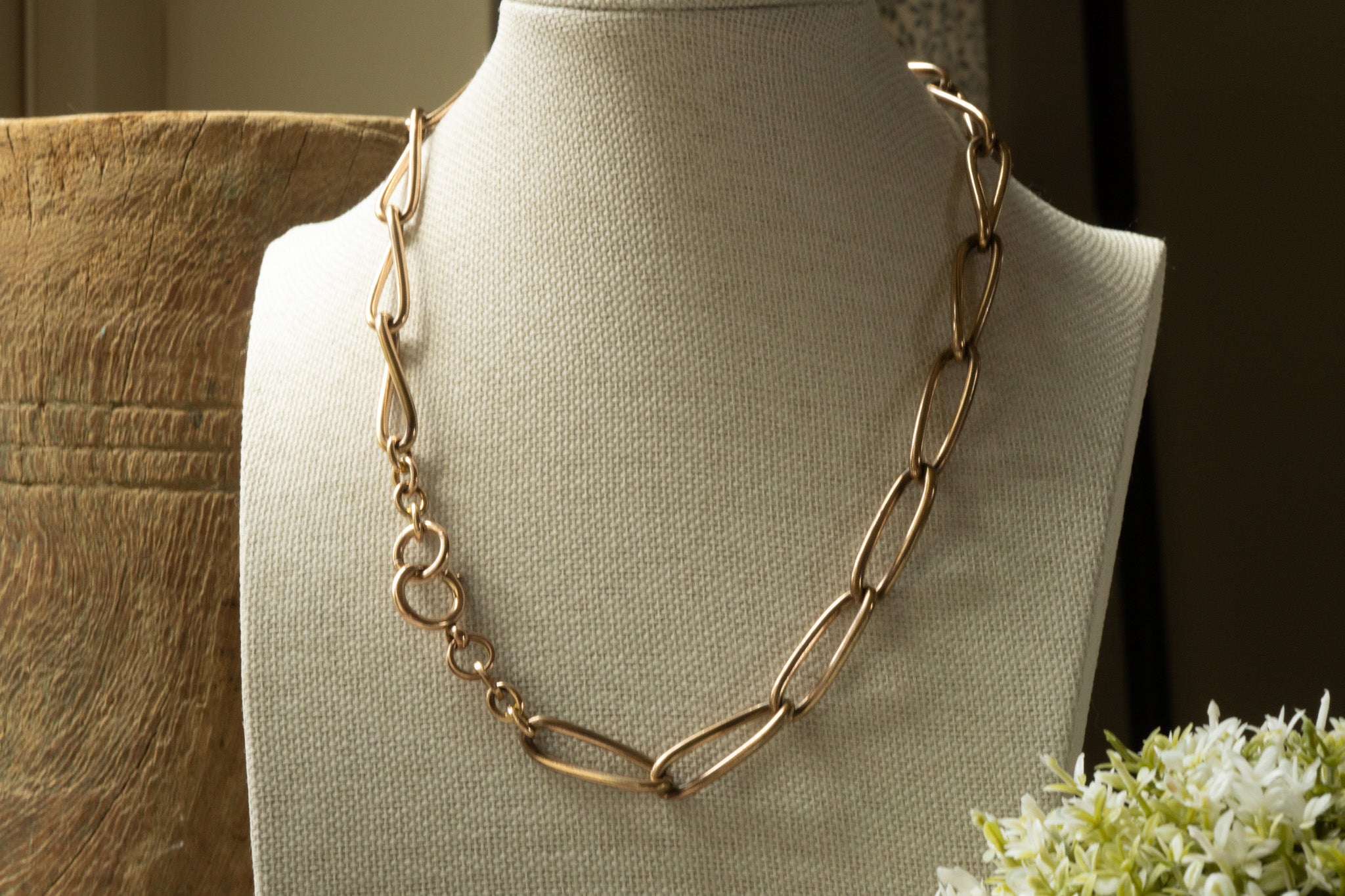 Vintage oversized Rolled Gold Chain — Kollmar & Jourdan
