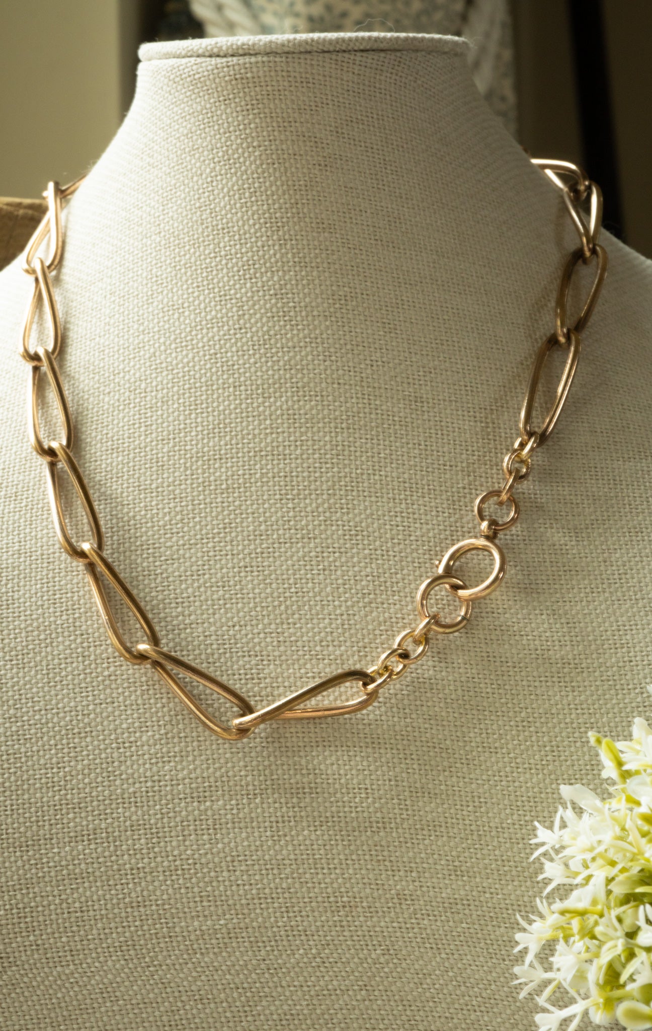 Vintage oversized Rolled Gold Chain — Kollmar & Jourdan