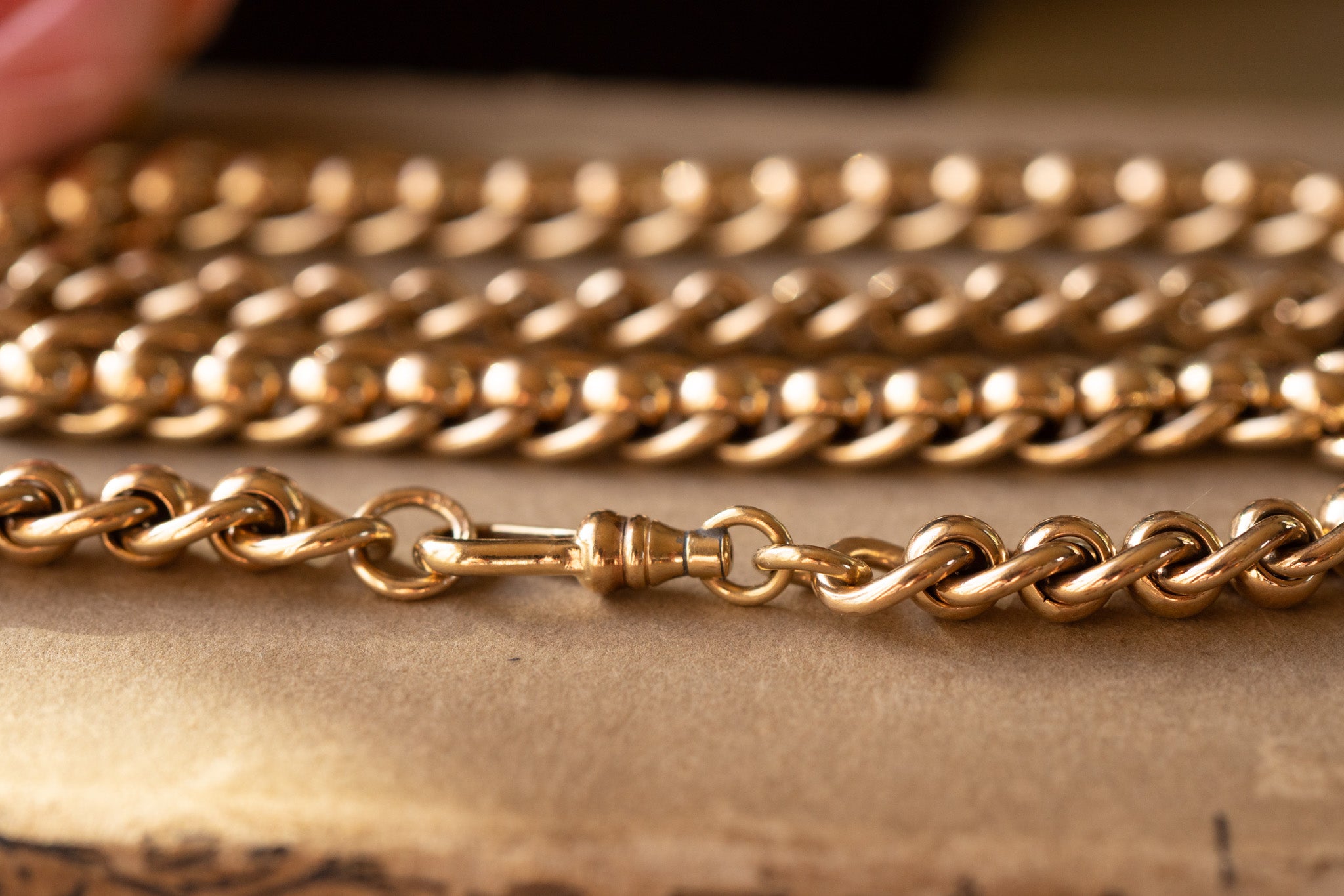 The Rollerball. 71.5g Solid 9ct Gold Chain