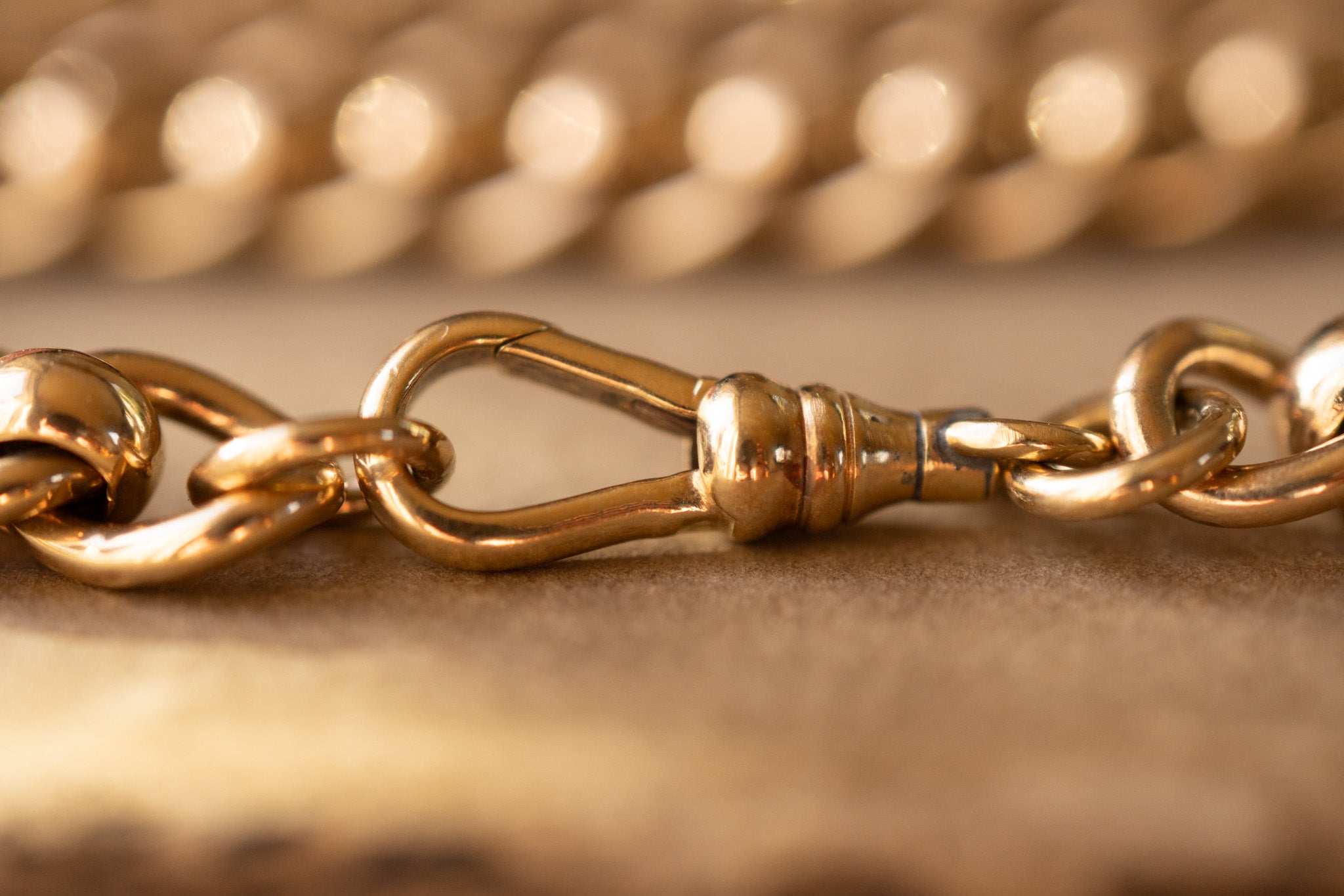 The Rollerball. 71.5g Solid 9ct Gold Chain