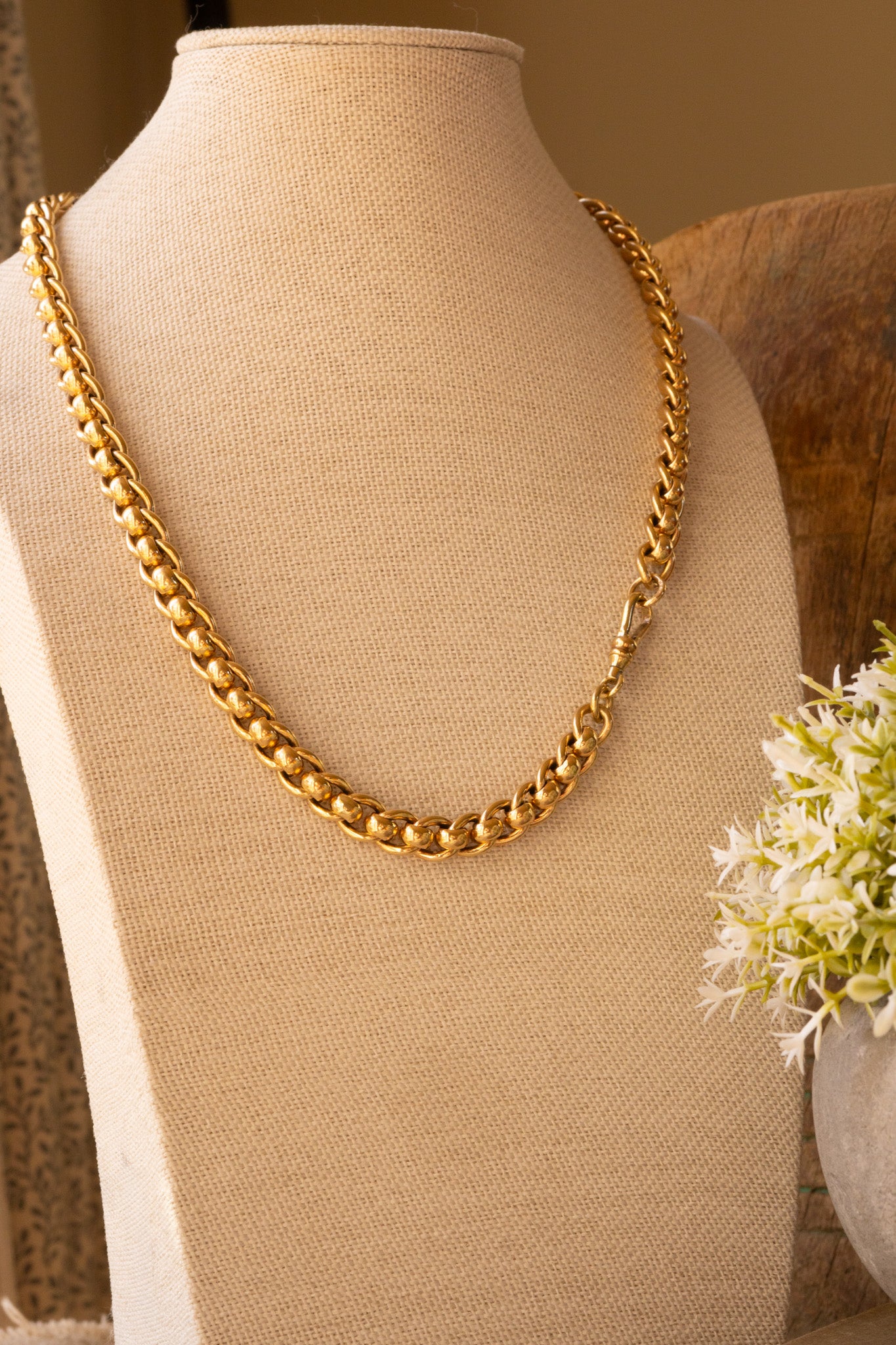 The Rollerball. 71.5g Solid 9ct Gold Chain