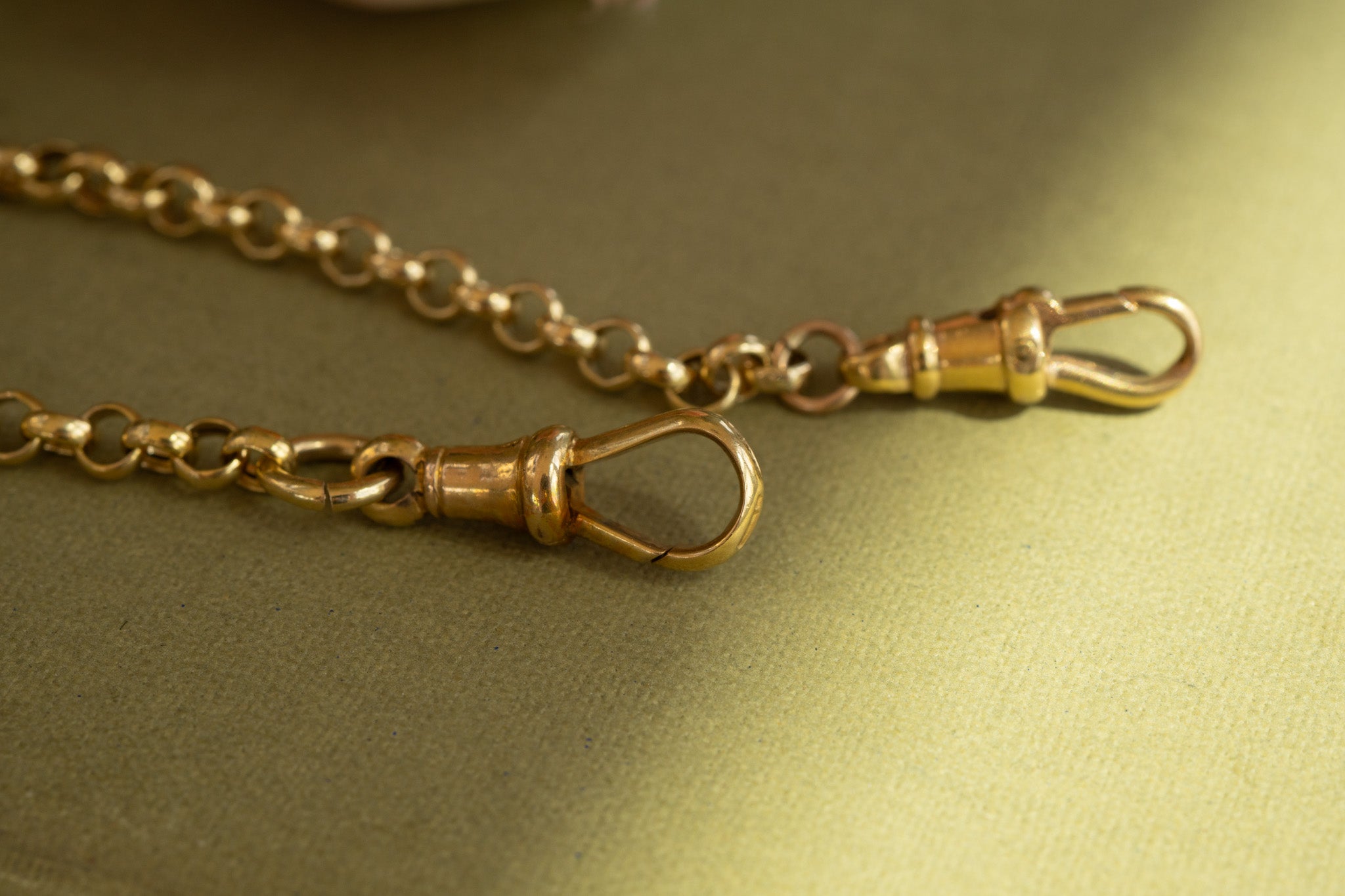 9CT YELLOW DOUBLE ALBERT CHAIN EXTENDER OR BRACELET - reserved
