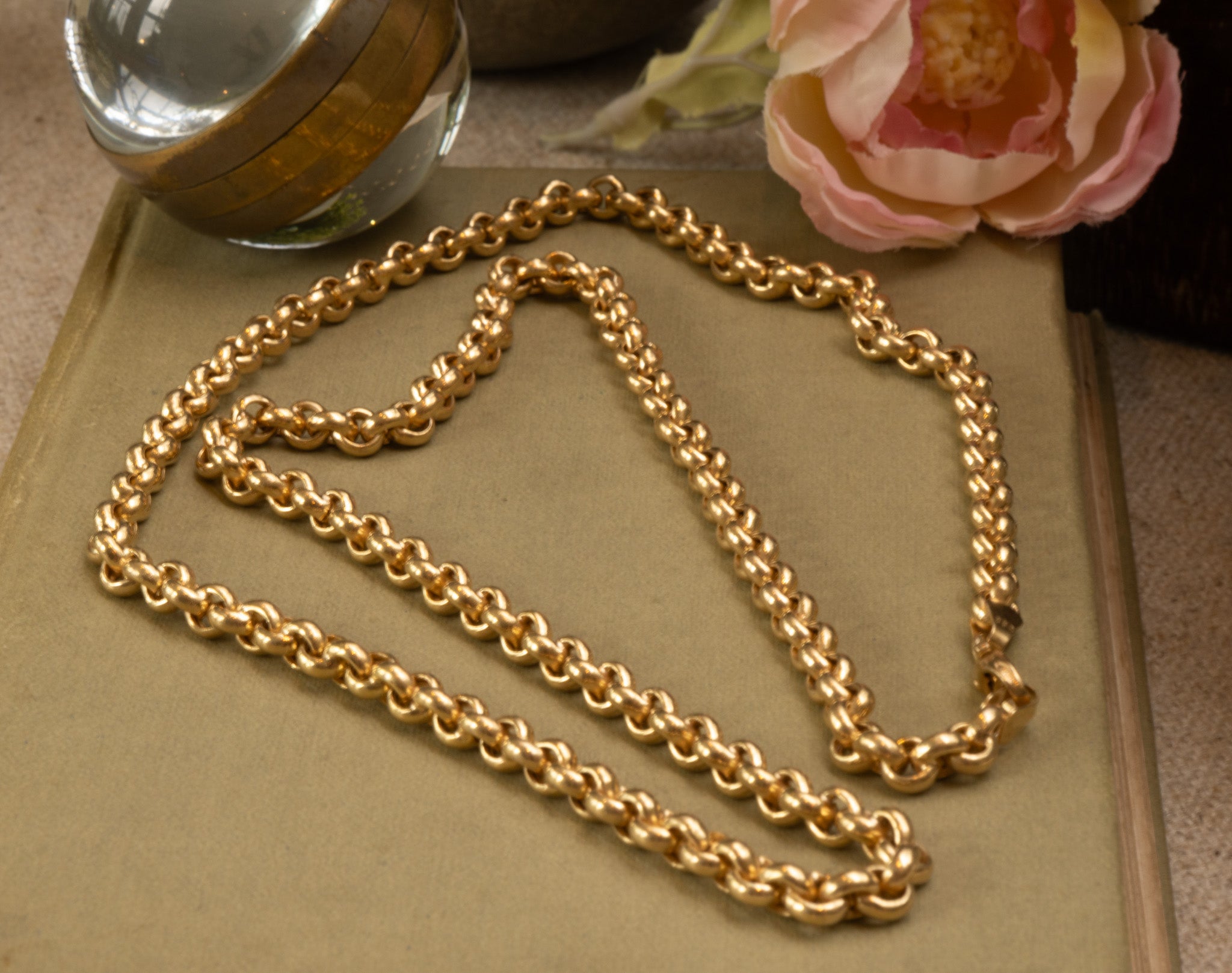 Vintage 9ct Italian Gold Belcher Chain by Unoaerre, Hallmarked 1989 - Reserved
