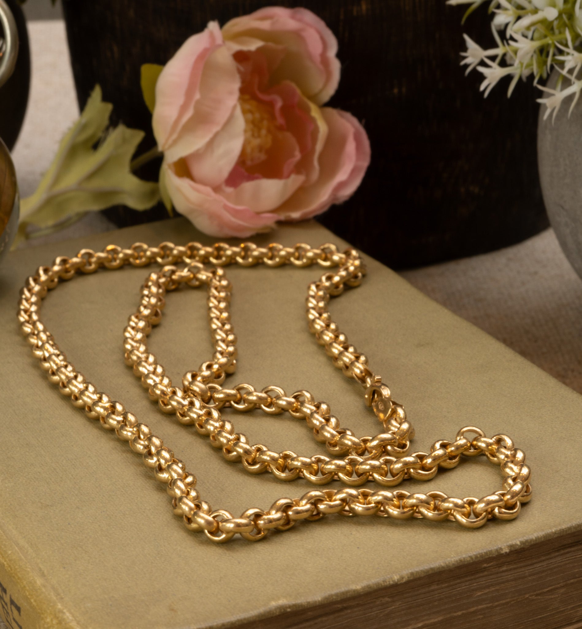 Vintage 9ct Italian Gold Belcher Chain by Unoaerre, Hallmarked 1989 - Reserved