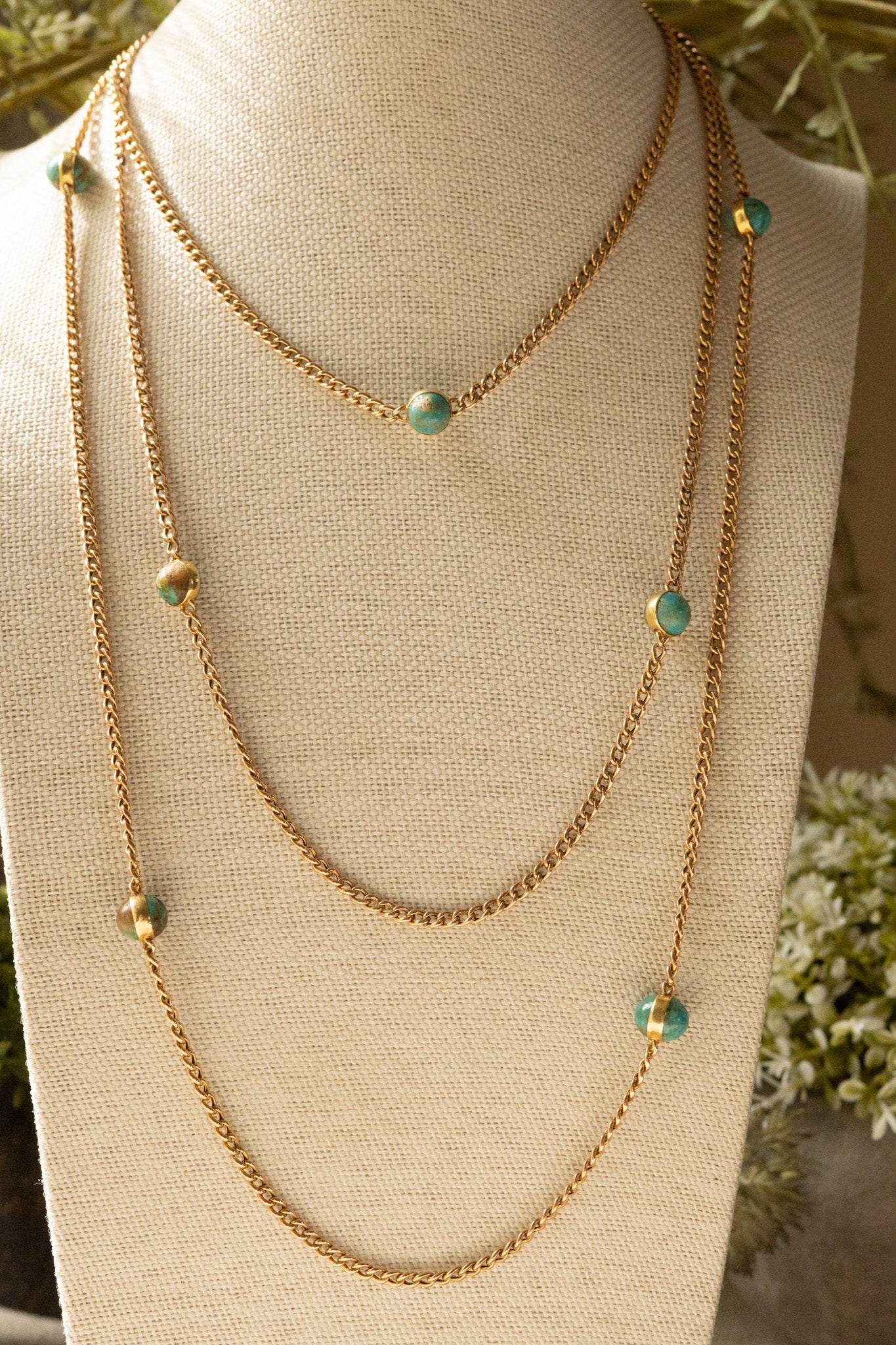ANTIQUE NATURAL TURQUOISE STATION LONGUARD - reserved
