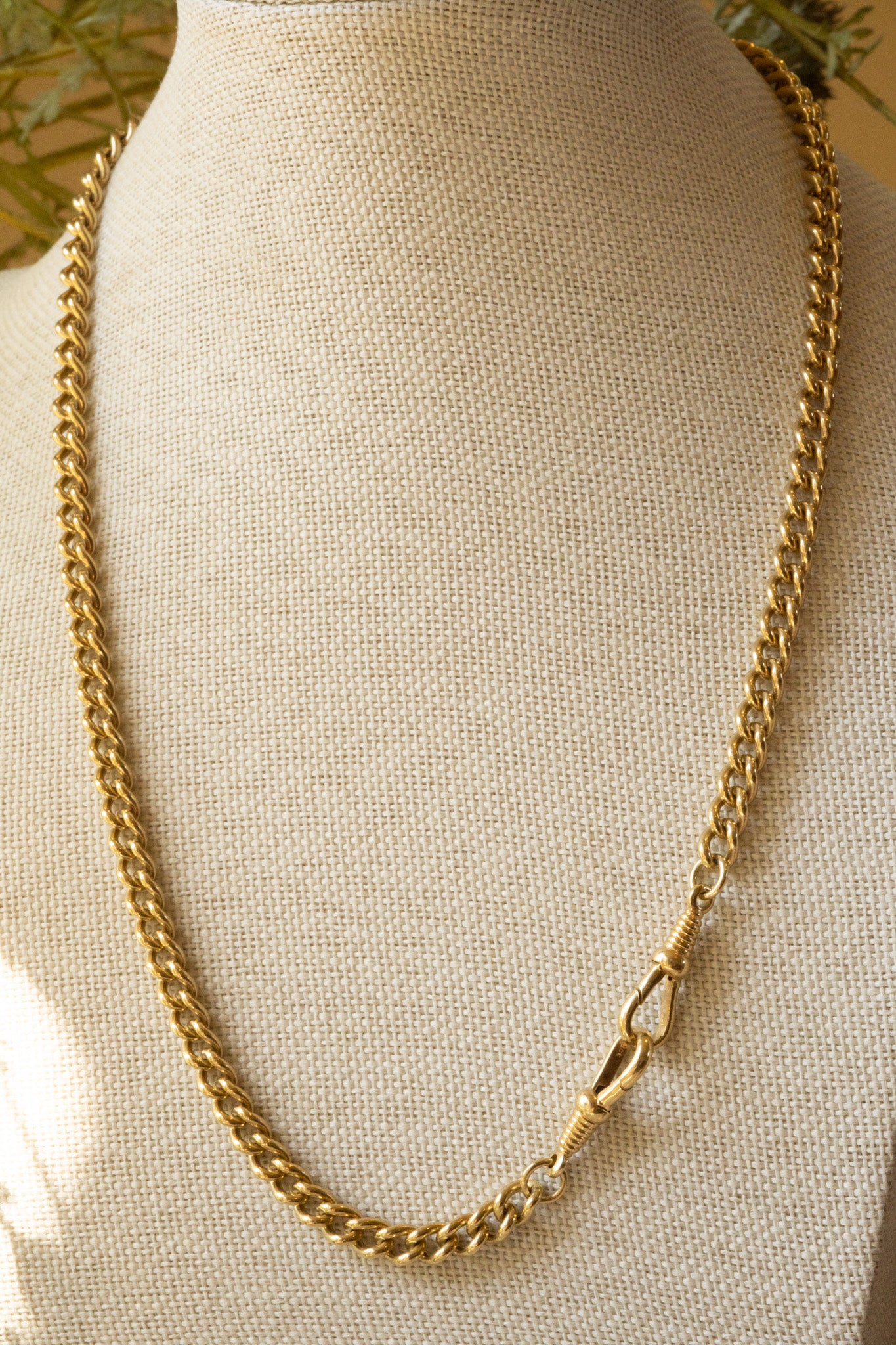 9ct gold Double Albert Chain with T bar