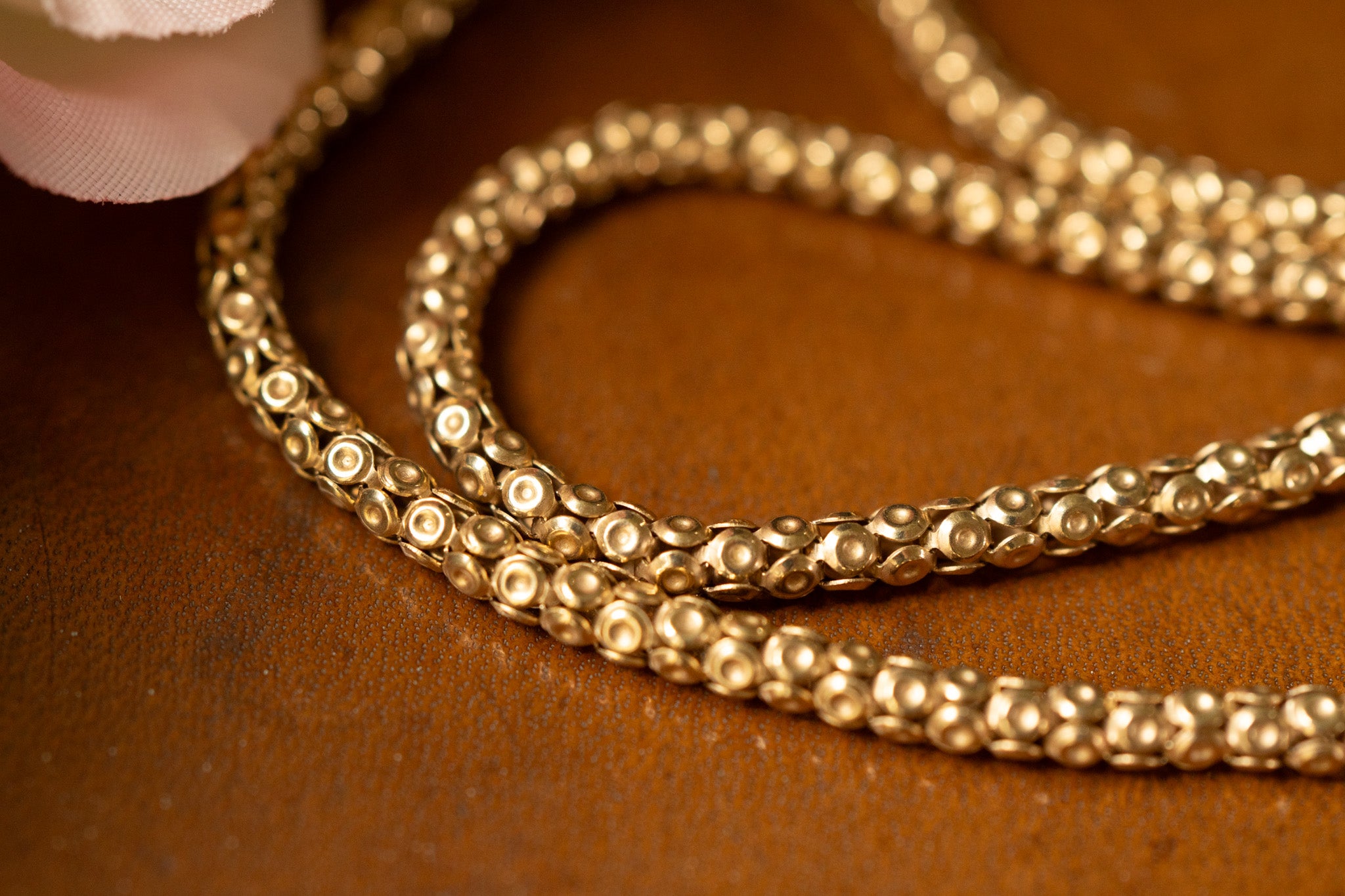 9CT GOLD POPCORN CHAIN THREE AVAILABLE