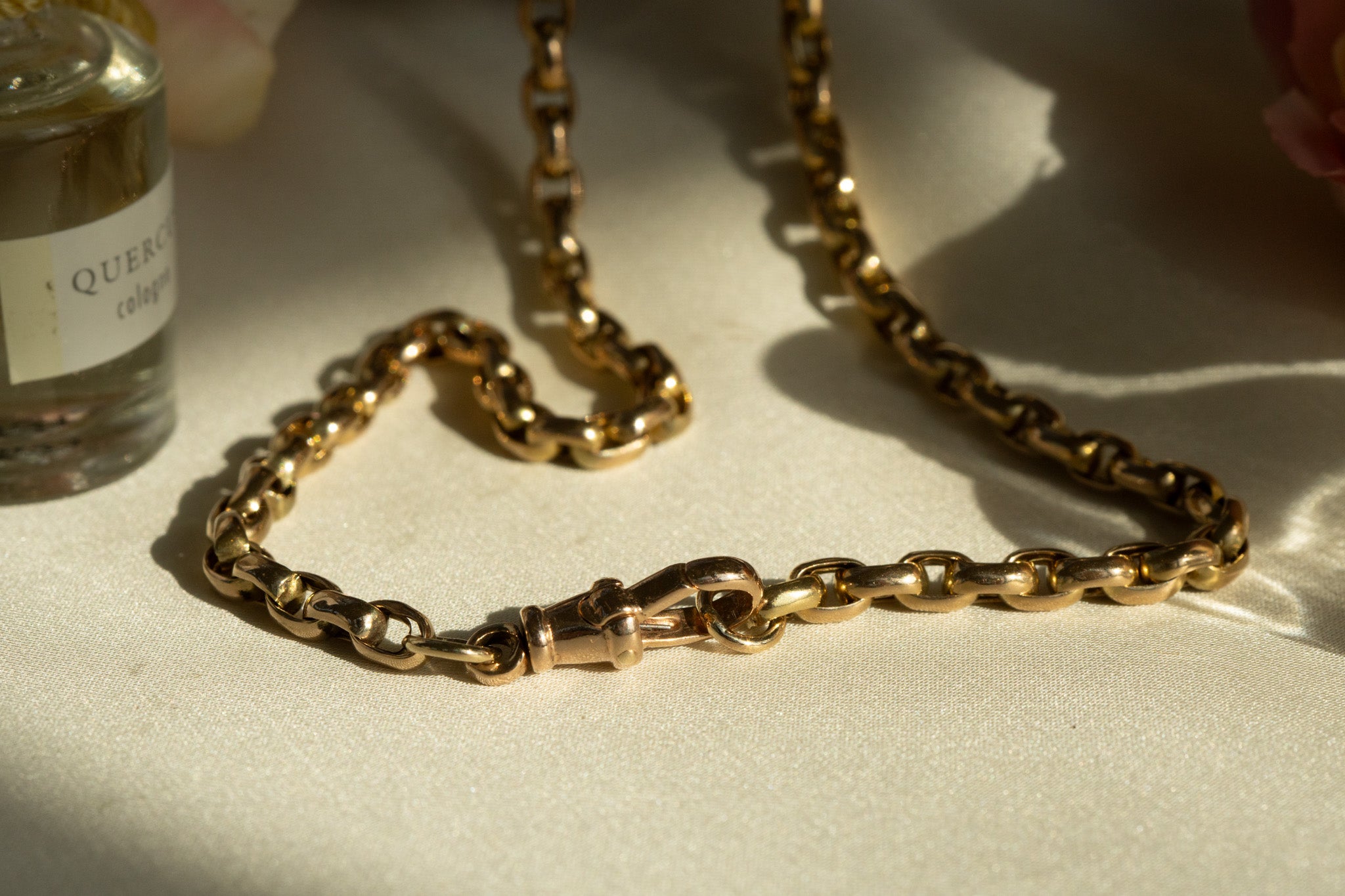 ANTIQUE OVAL BELCHER WITH SWIVEL ALBERT CLASP image 2