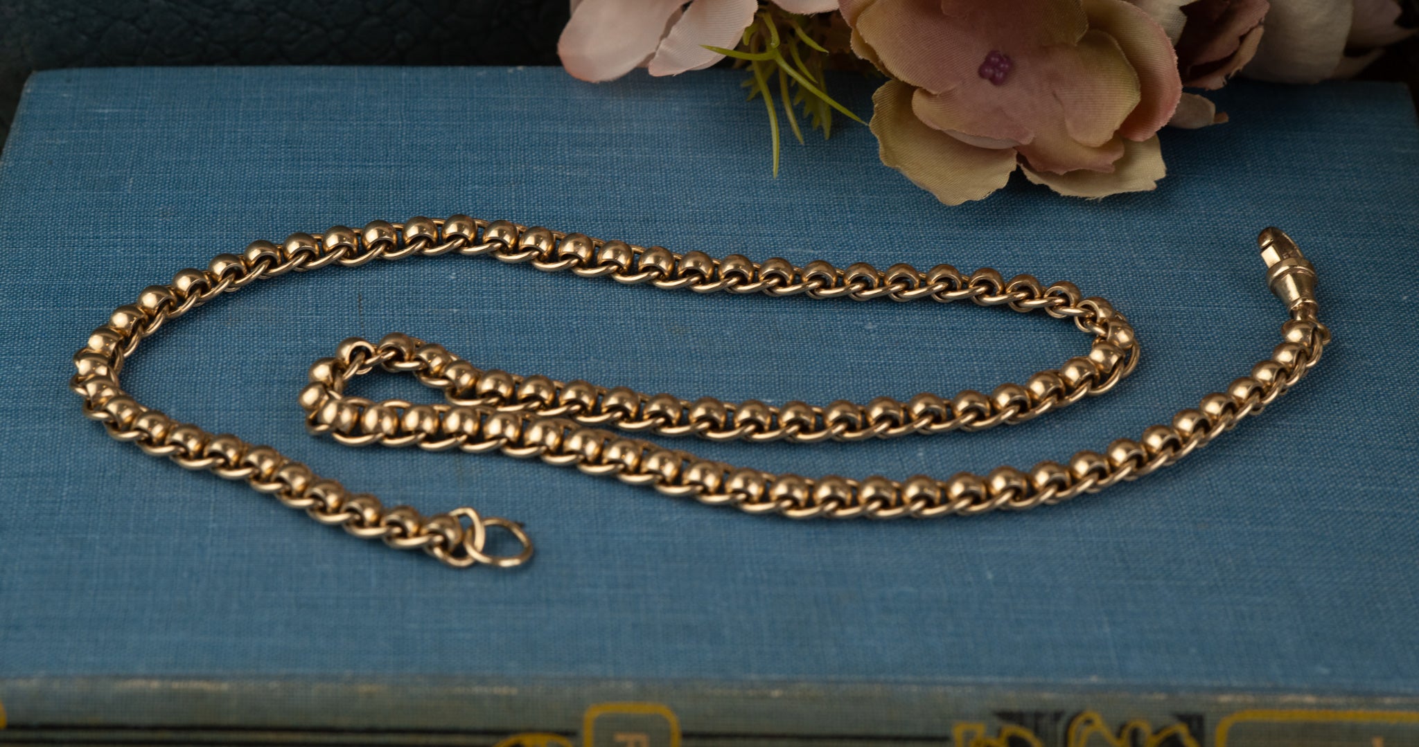 EXCEPTIONAL 9CT SUBSTANTIAL ROLLER BALL CHAIN image 3