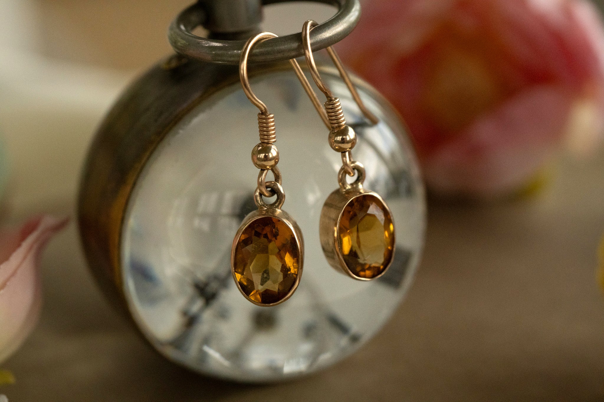 9CT GOLD SUNNY CITRINE DROP EARRINGS image 2