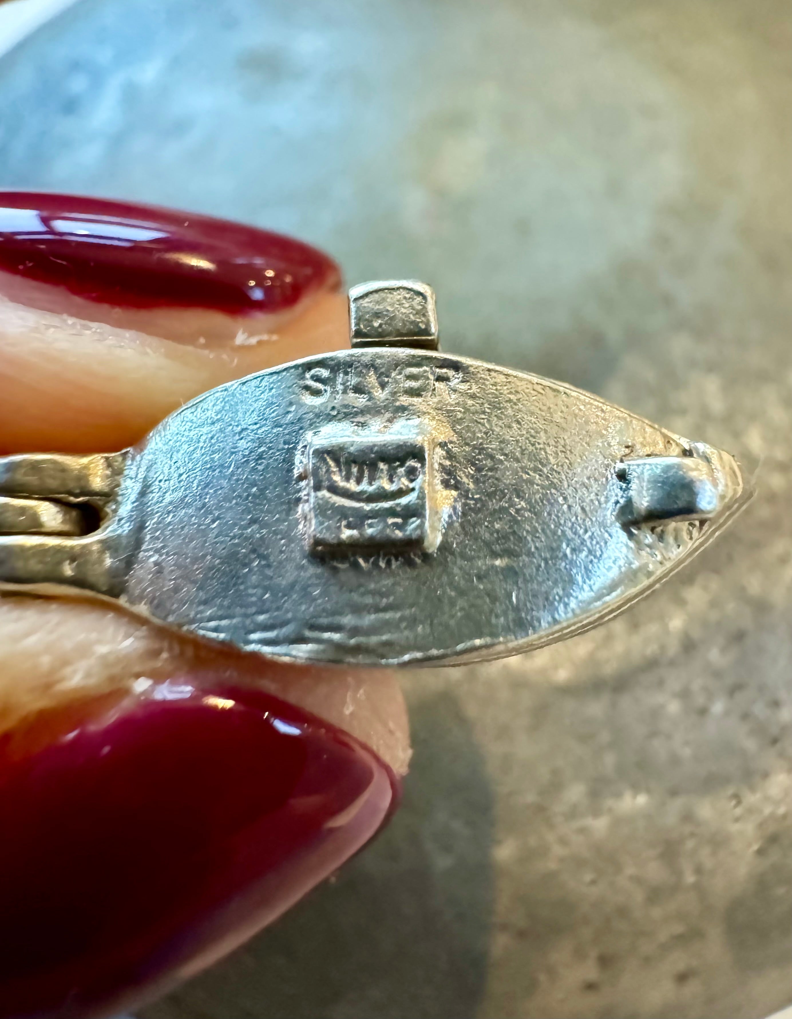 VINTAGE NUVO SILVER NOAHS ARK OPENING CHARM image 3