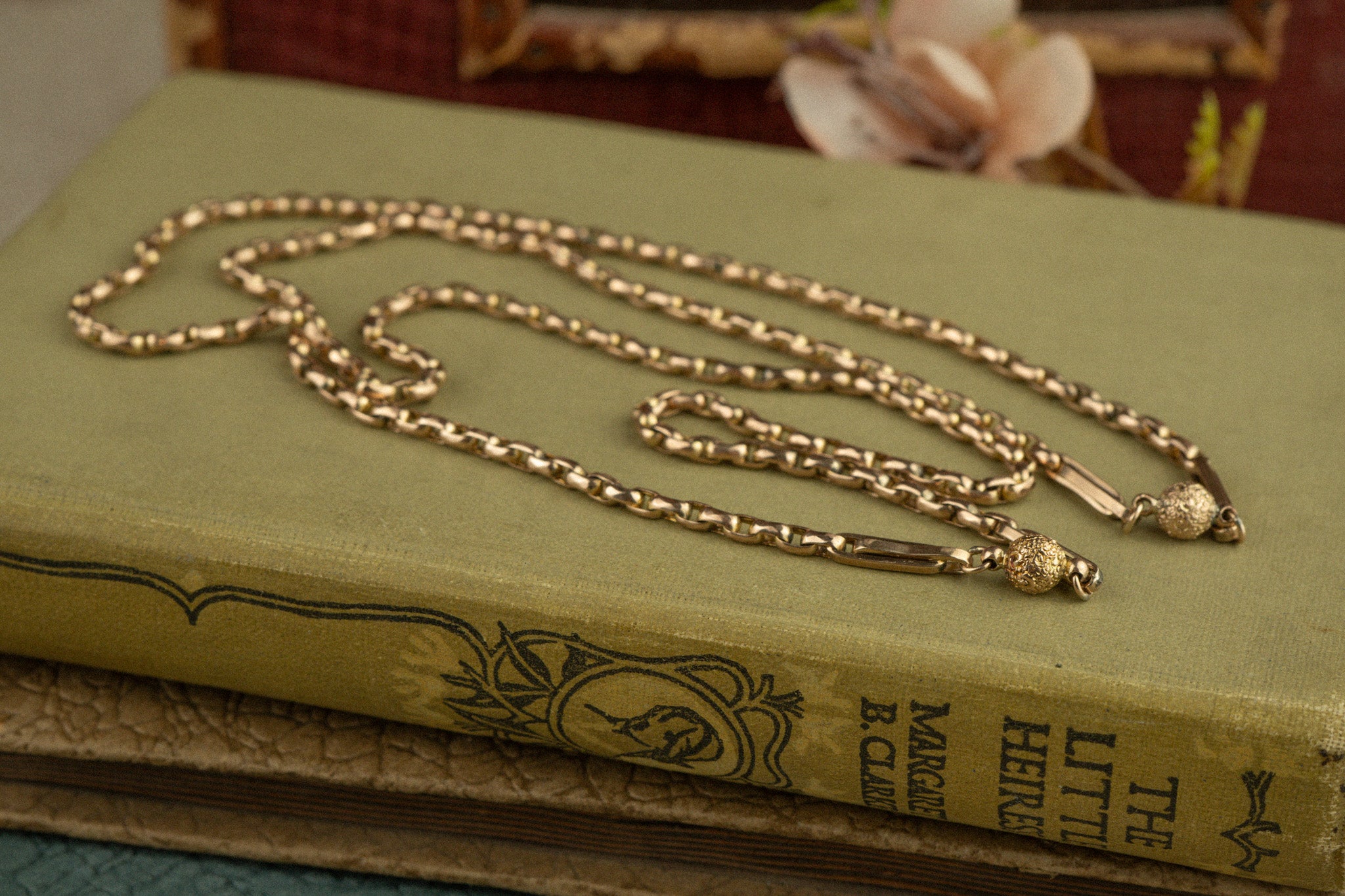 ANTIQUE BELCHER WITH TROMBONE AND SPHERE LINKS image 1