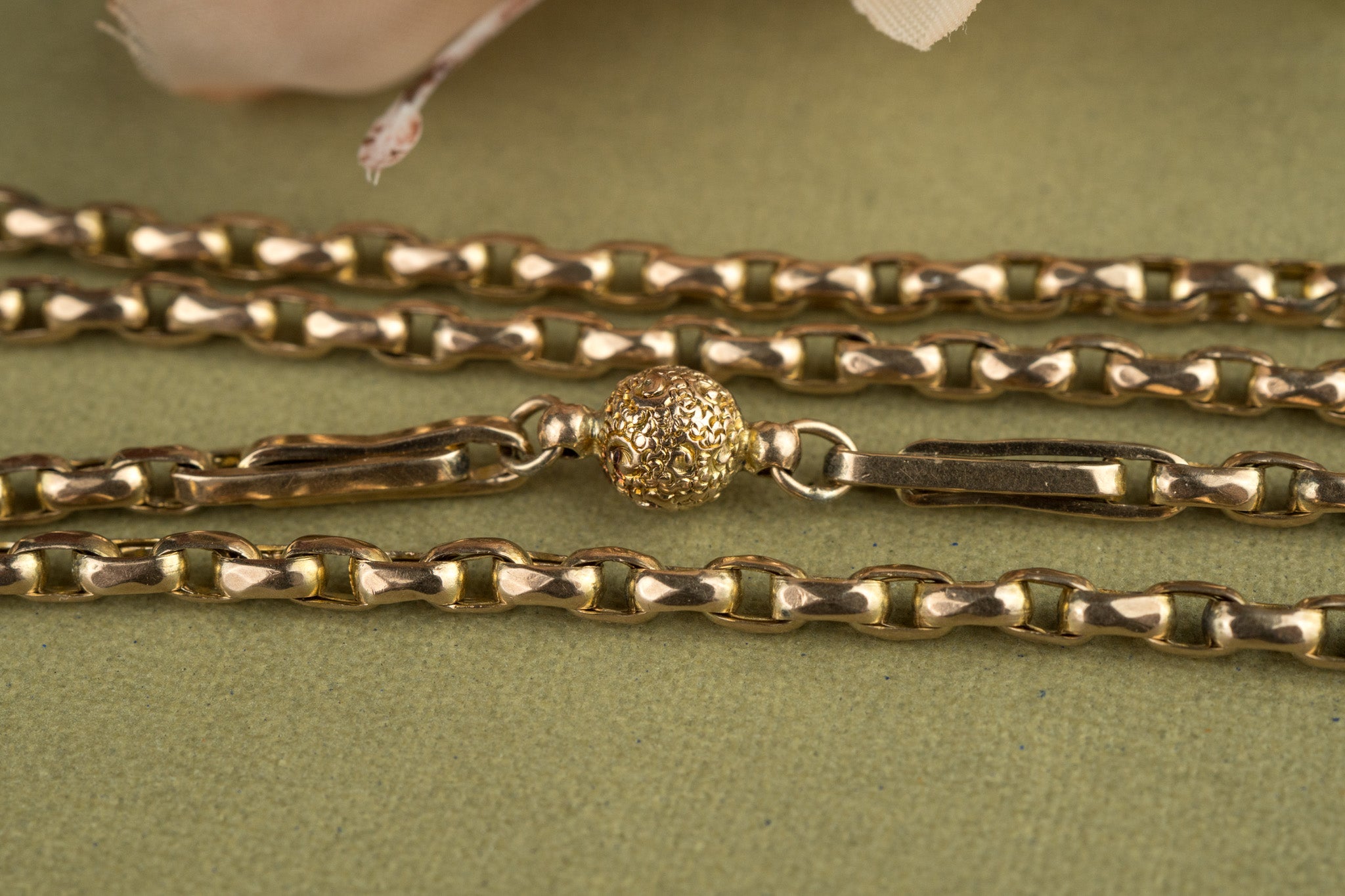 ANTIQUE BELCHER WITH TROMBONE AND SPHERE LINKS image 5