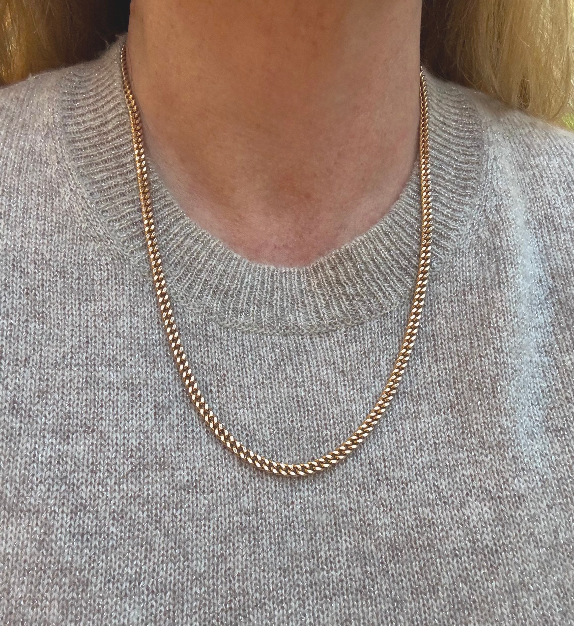VINTAGE UNOAERRE 9CT SOLID ITALIAN CURB CHAIN image 4