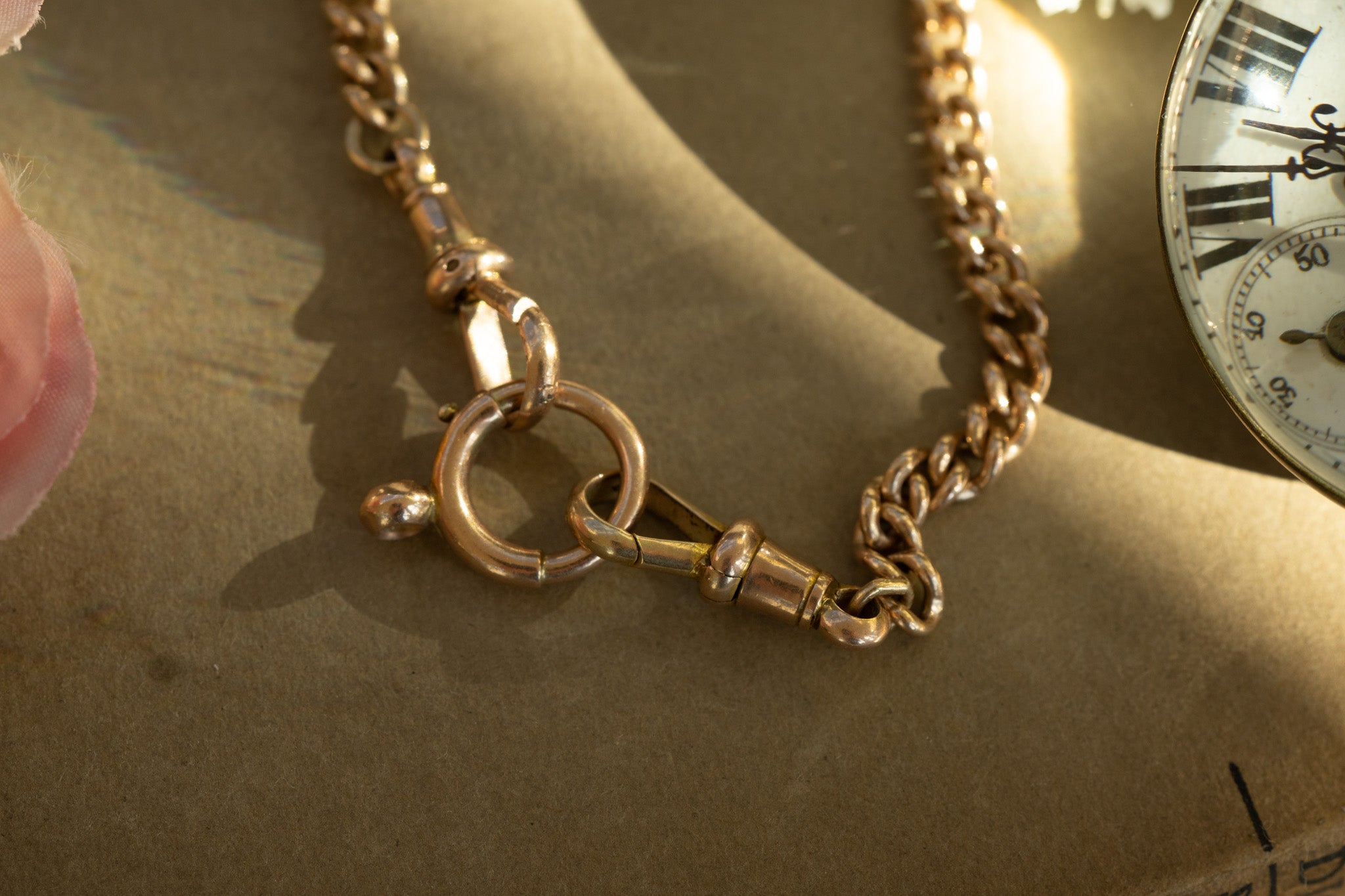 Antique large bolt clasp 9ct gold reserved