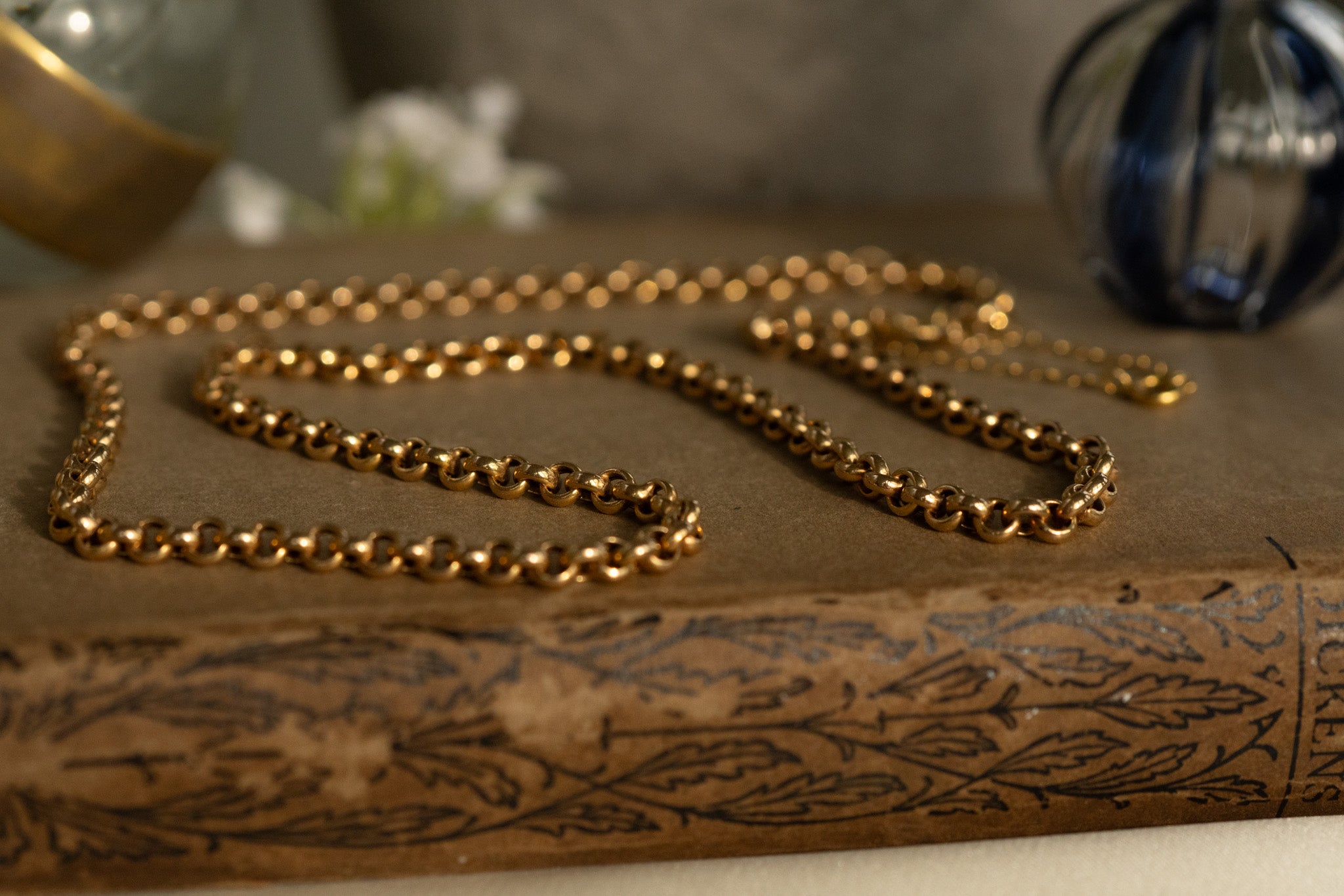9ct Italian gold UnoAErre round Belcher chain - RESERVED