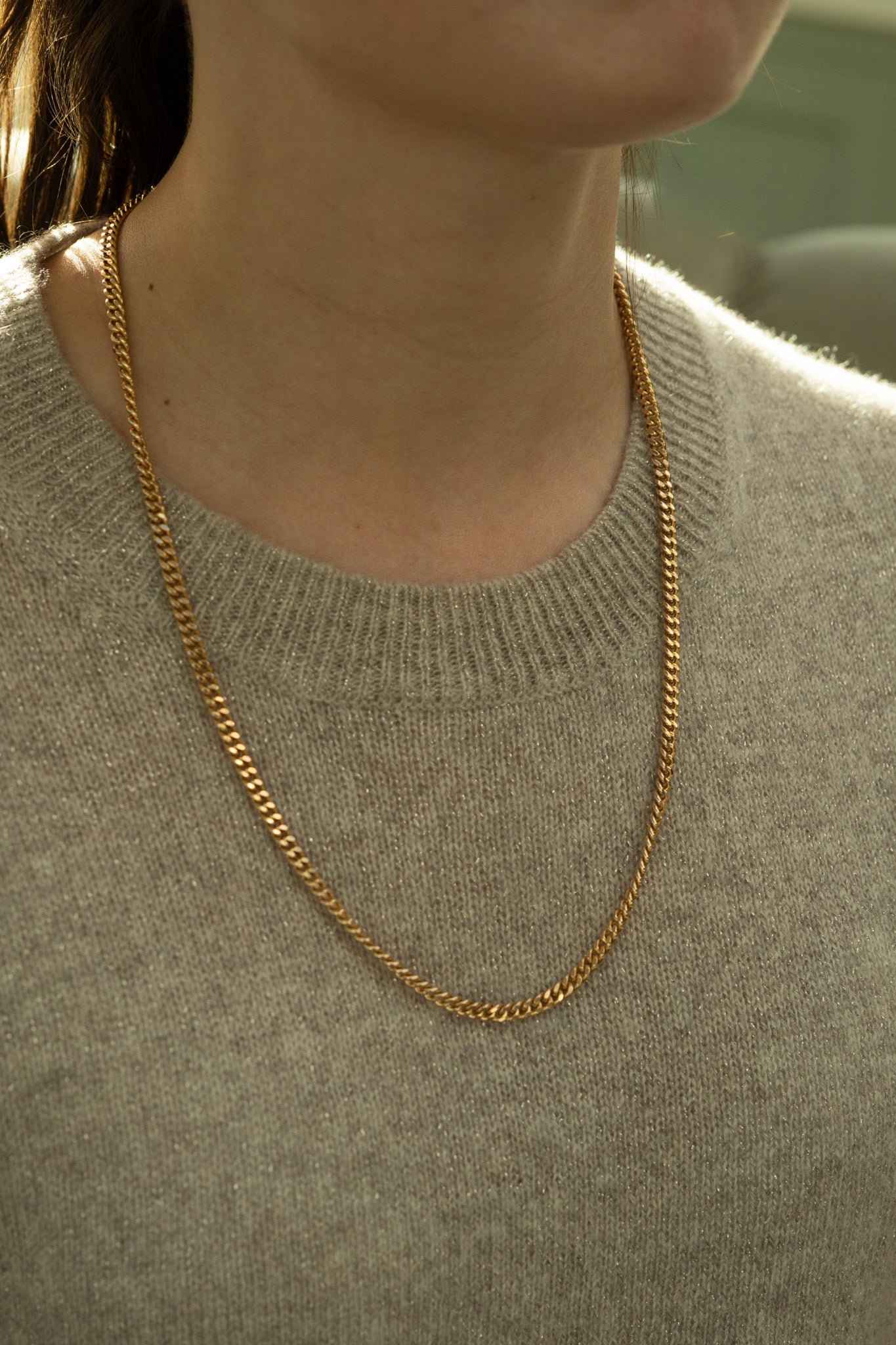 VINTAGE UNOAERRE 9CT SOLID ITALIAN CURB CHAIN RESERVED