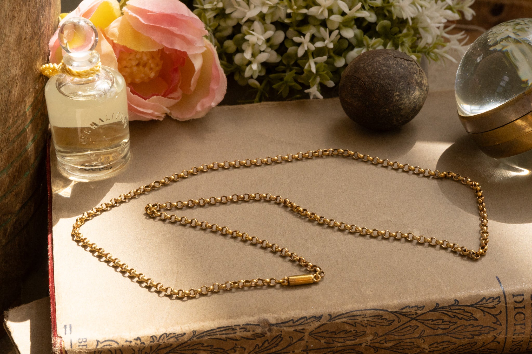 Antique 15ct Gold Belcher with Barrel Clasp