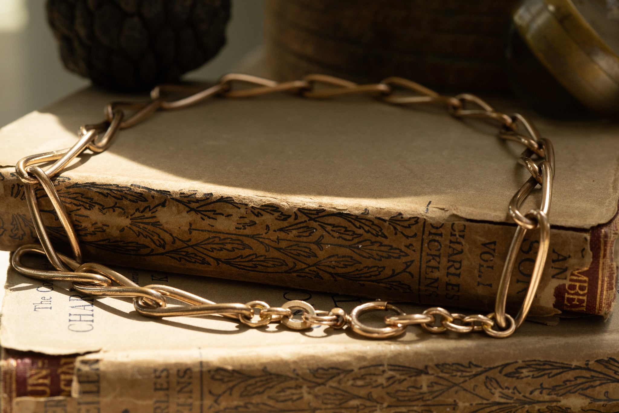 Vintage oversized Rolled Gold Chain  — Kollmar & Jourdan