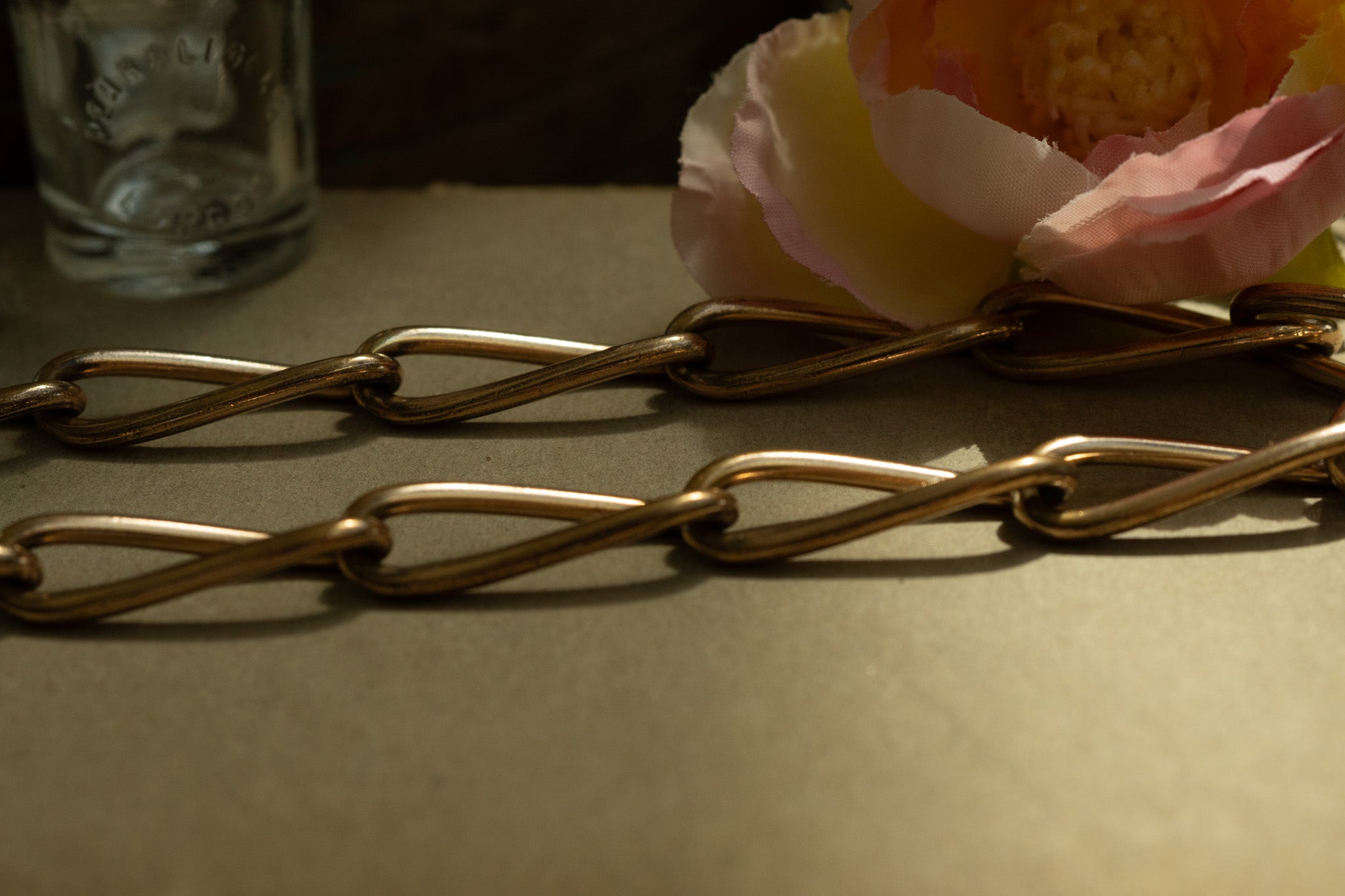 Vintage oversized Rolled Gold Chain  — Kollmar & Jourdan