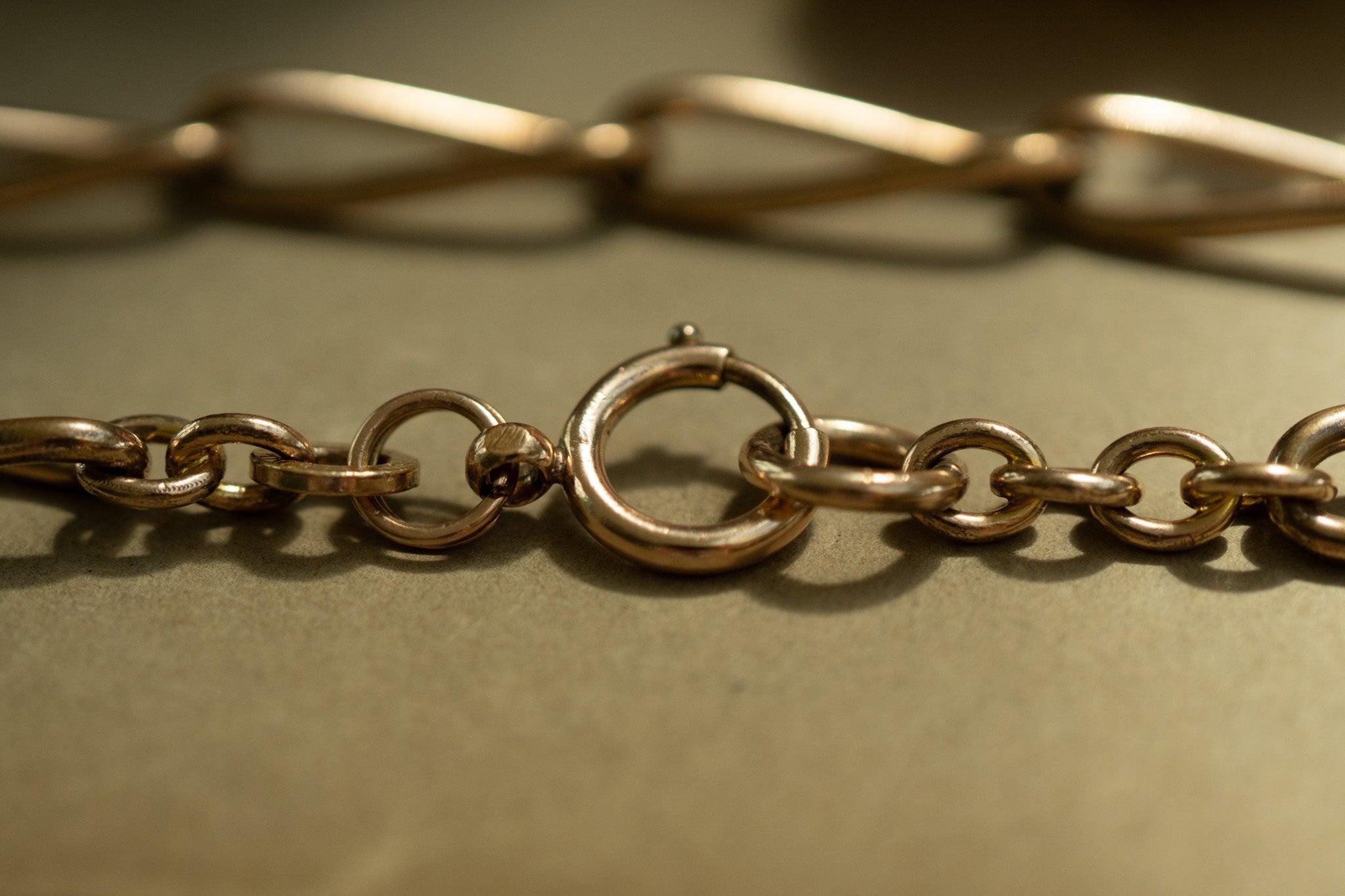 Vintage oversized Rolled Gold Chain  — Kollmar & Jourdan