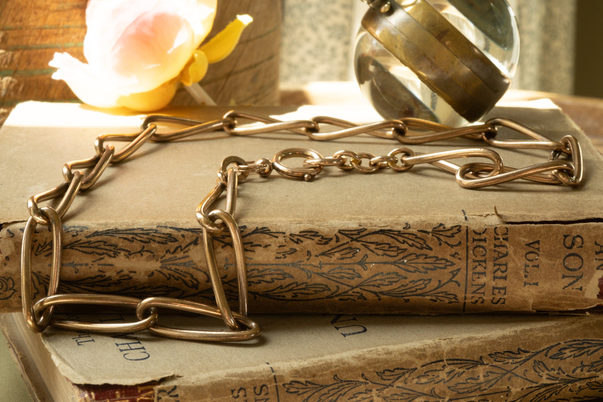 Vintage oversized Rolled Gold Chain  — Kollmar & Jourdan