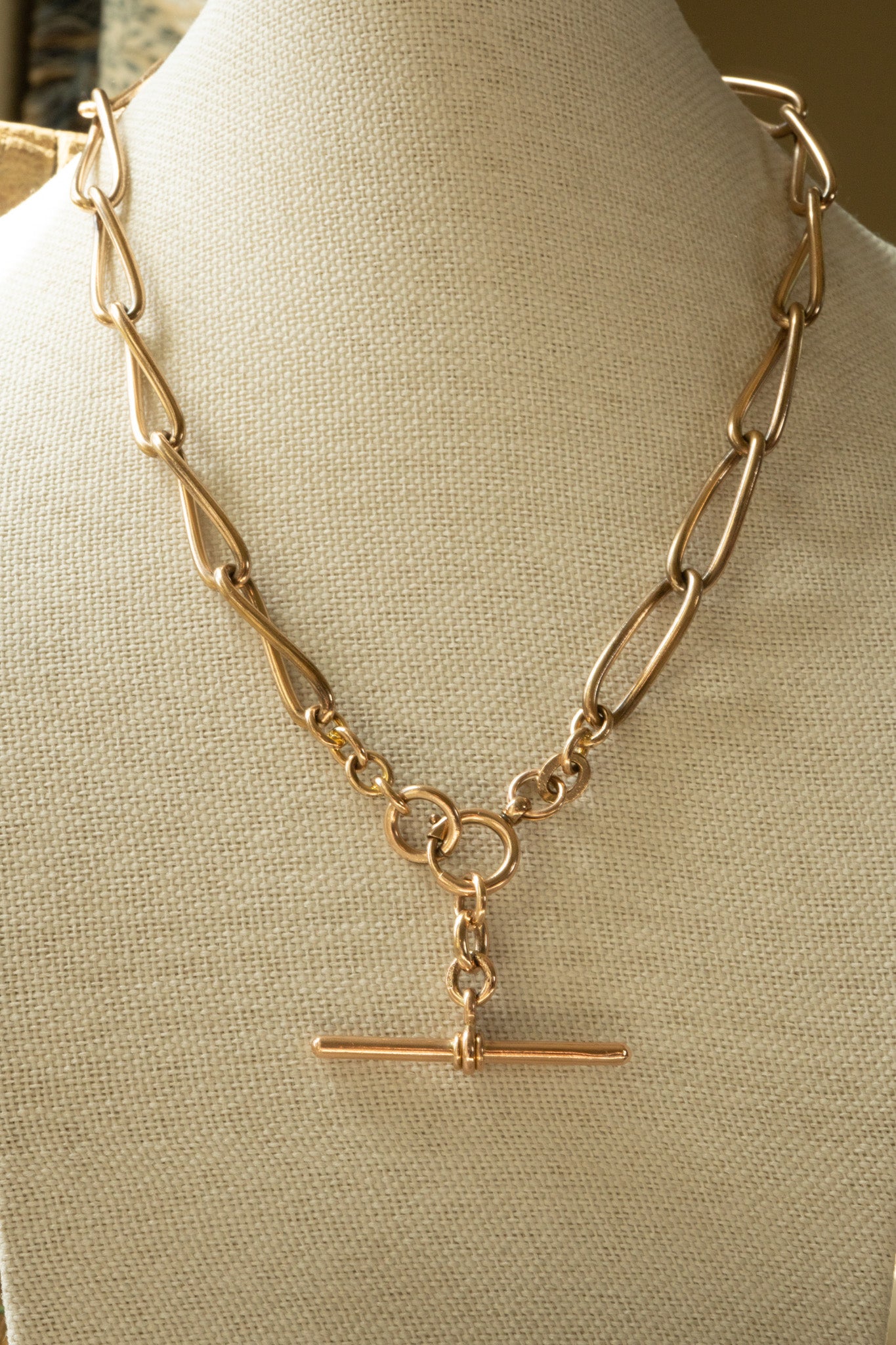 Vintage oversized Rolled Gold Chain  — Kollmar & Jourdan