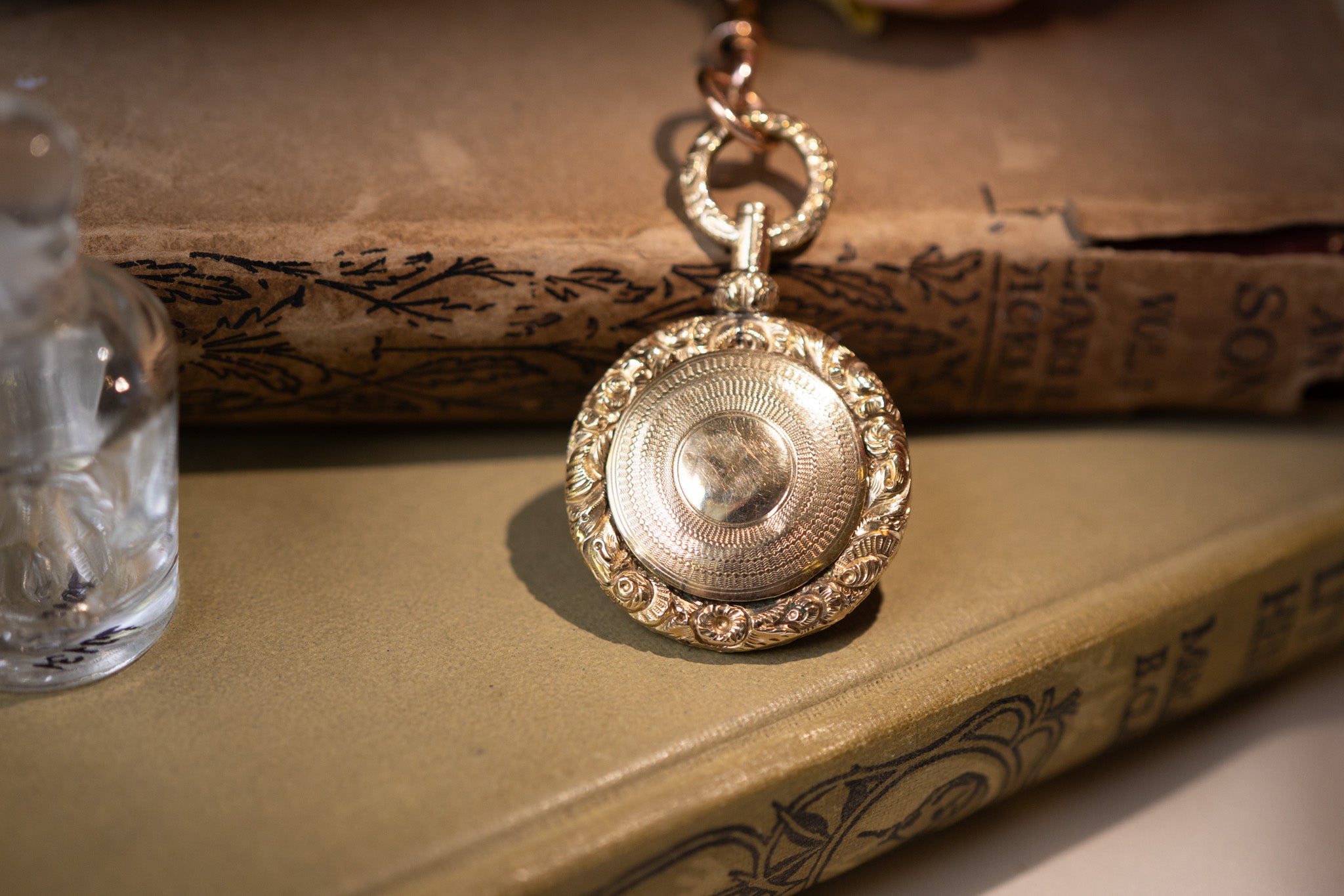 Exceptional Victorian Gold Locket or Vinaigrette, Diamond Set