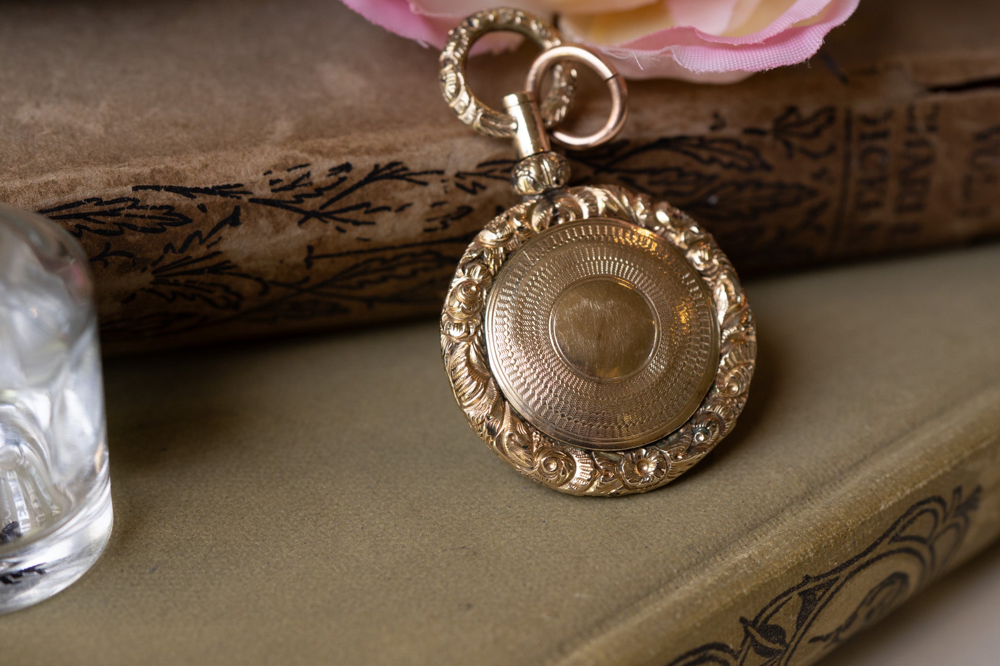 Exceptional Victorian Gold Locket or Vinaigrette, Diamond Set