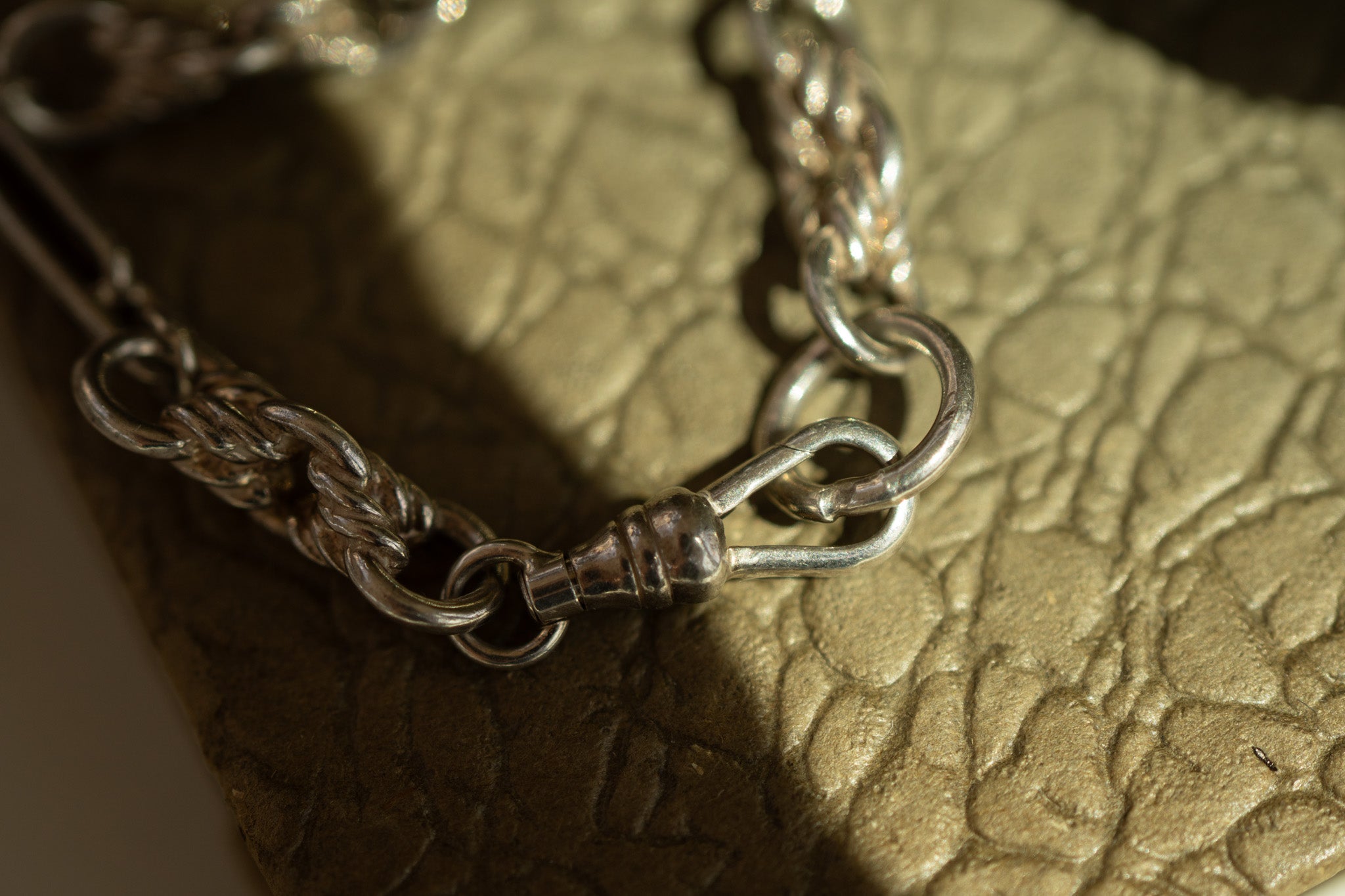 VINTAGE STERLING SILVER DOUBLE TROMBONE AND LOVERS KNOT RESERVED
