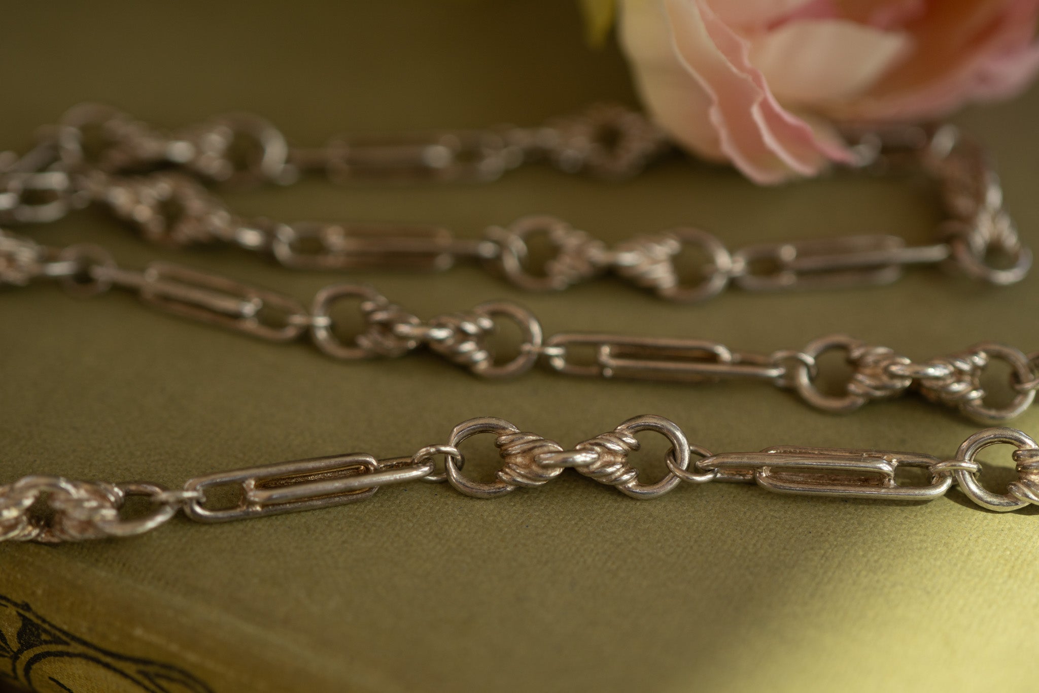 VINTAGE STERLING SILVER DOUBLE TROMBONE AND LOVERS KNOT RESERVED