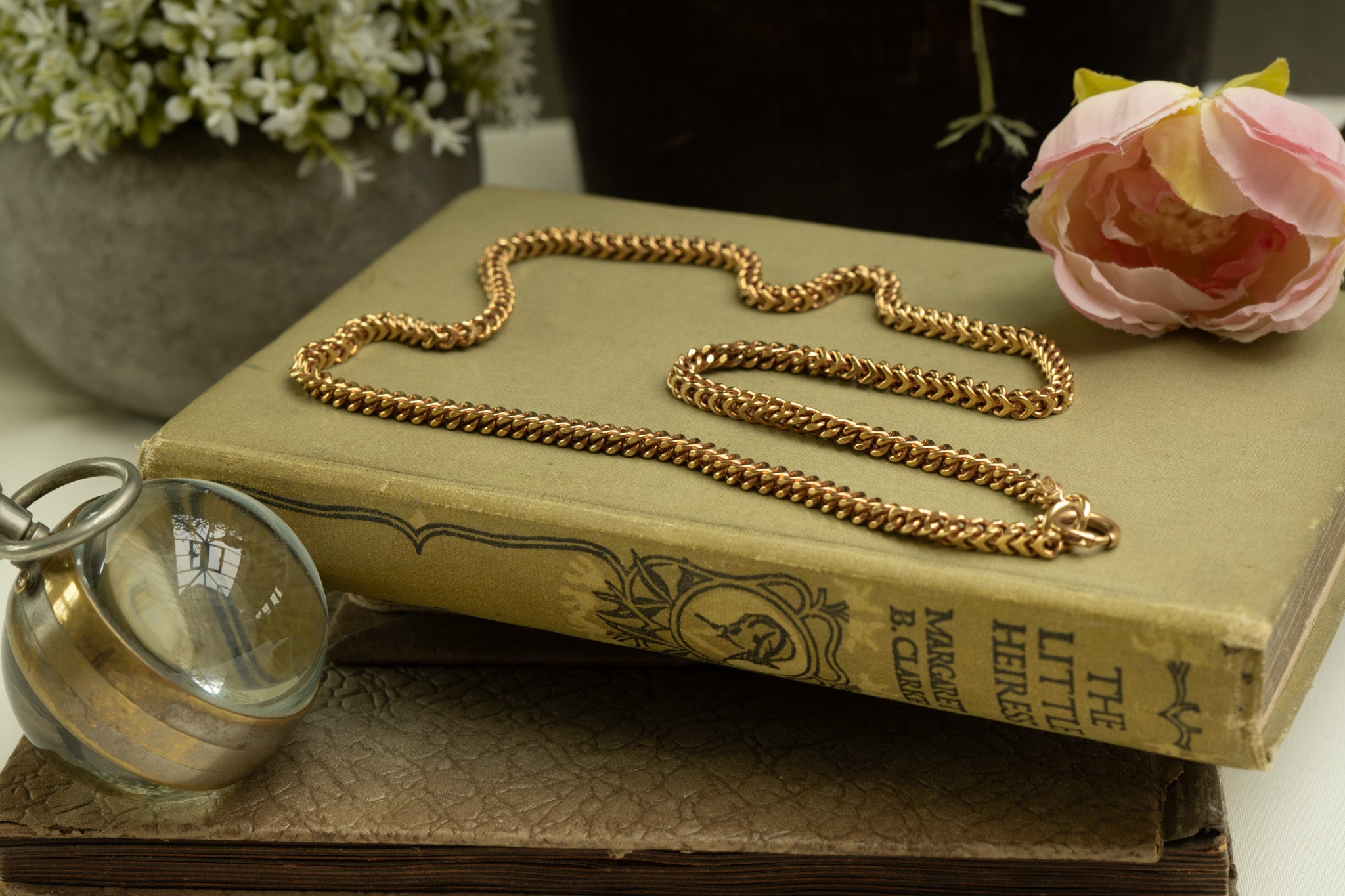 Chunky 9ct Gold Square Wheat Link Chain - Reserved
