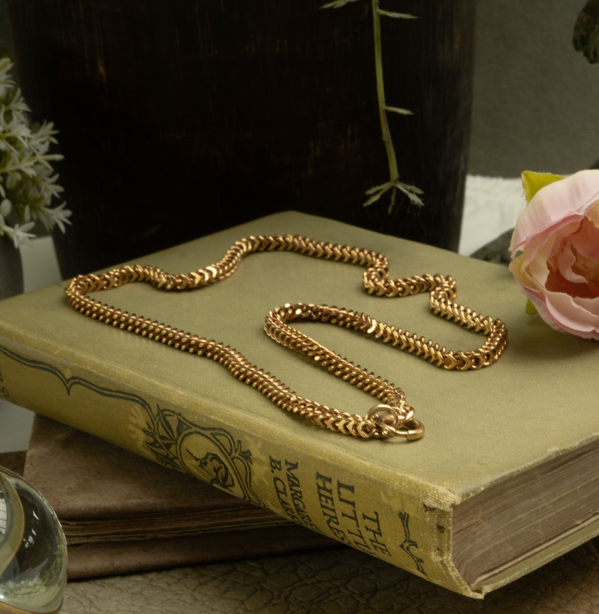Chunky 9ct Gold Square Wheat Link Chain - Reserved