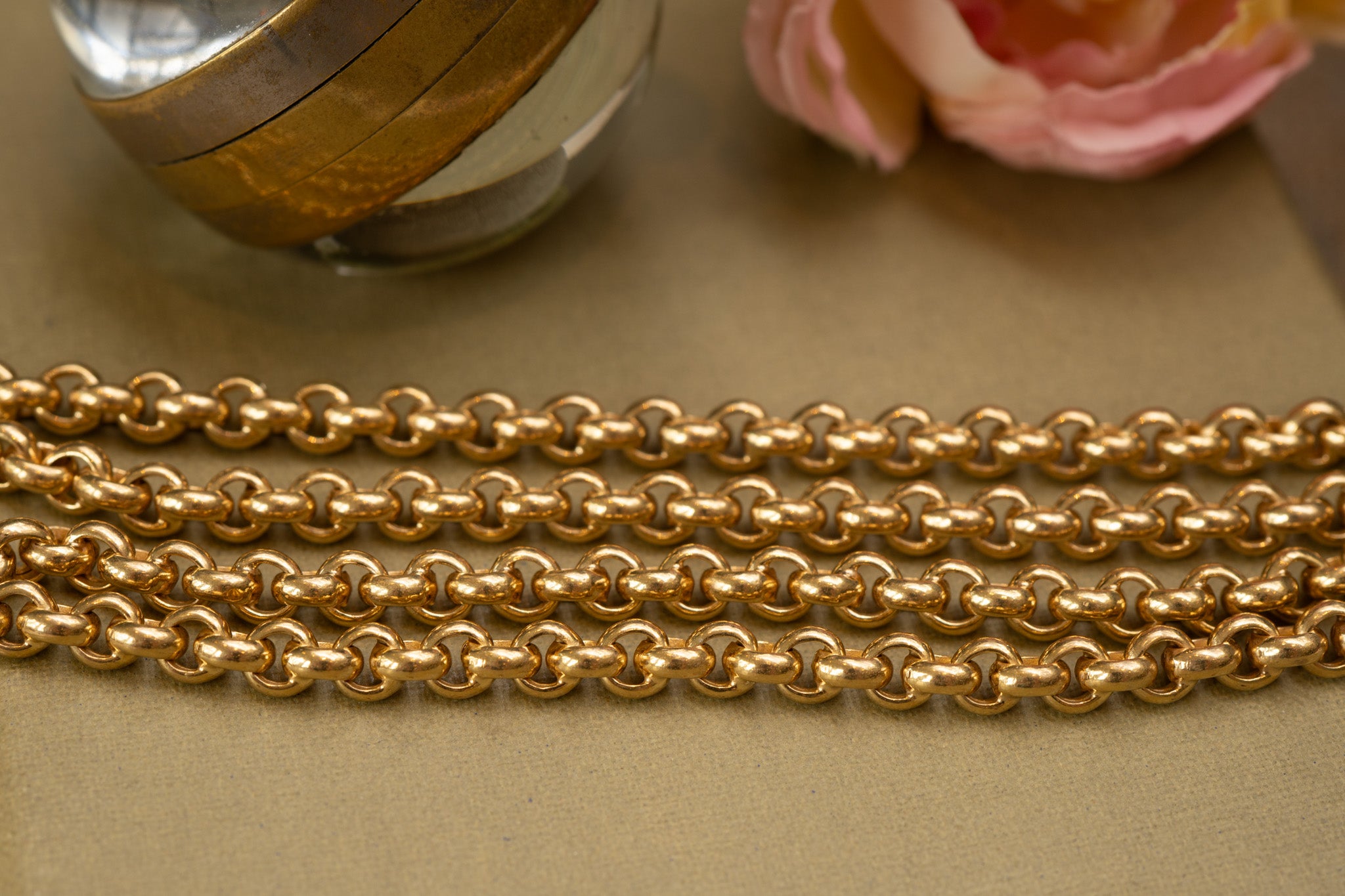 Vintage 9ct Italian Gold Belcher Chain by Unoaerre, Hallmarked 1989 - Reserved