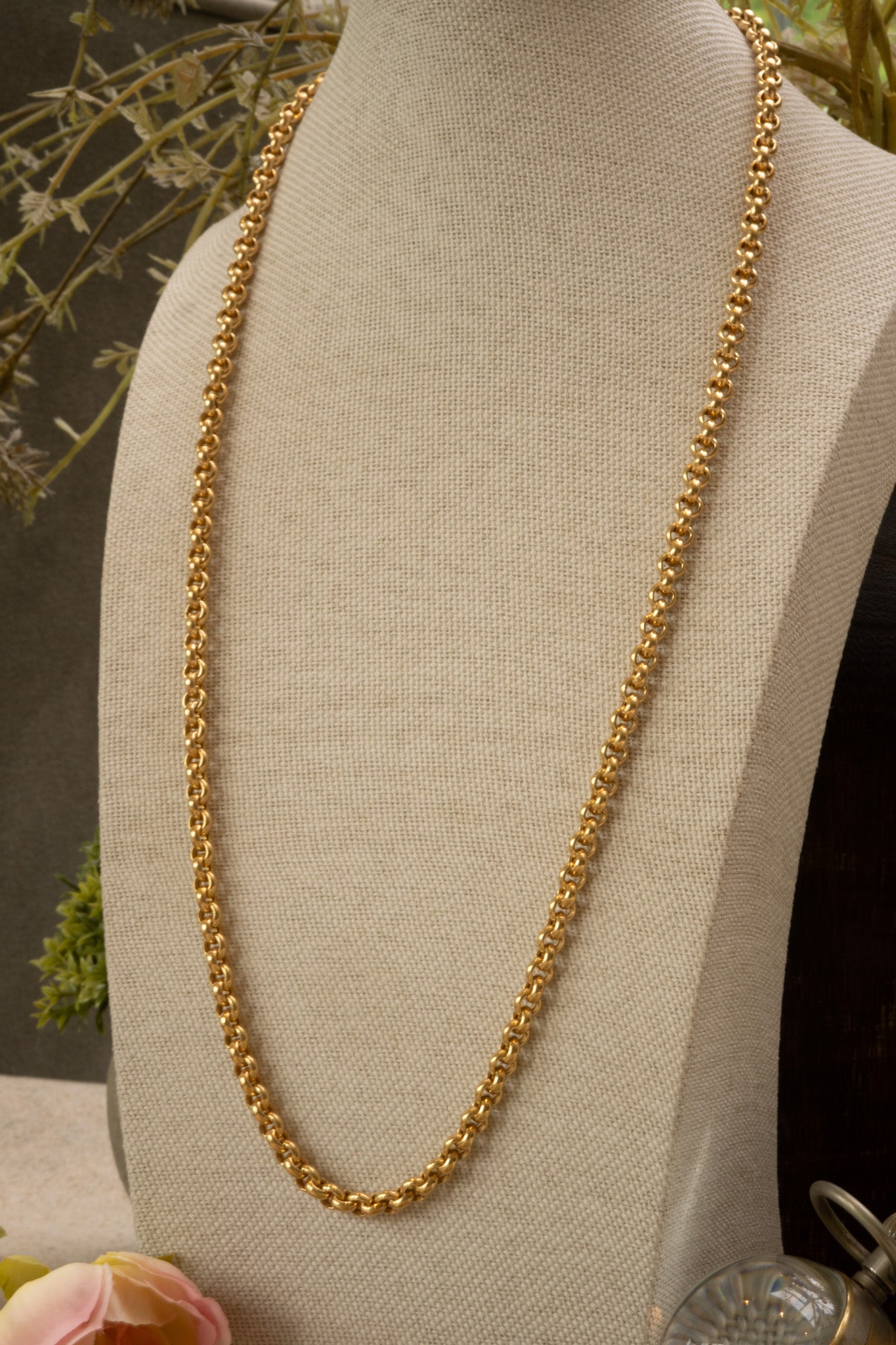Vintage 9ct Italian Gold Belcher Chain by Unoaerre, Hallmarked 1989 - Reserved