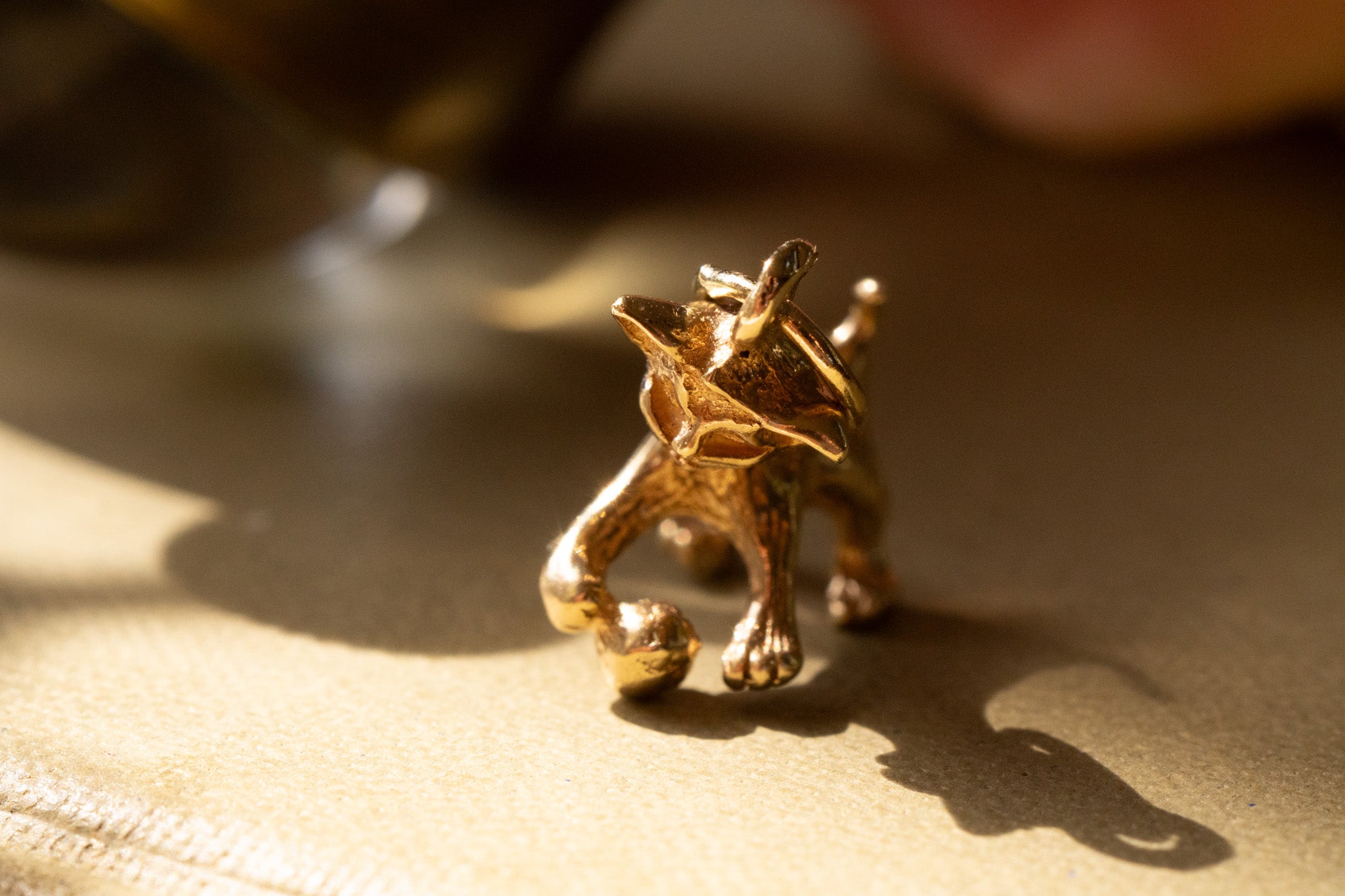 9ct Gold Kitten and Ball Charm