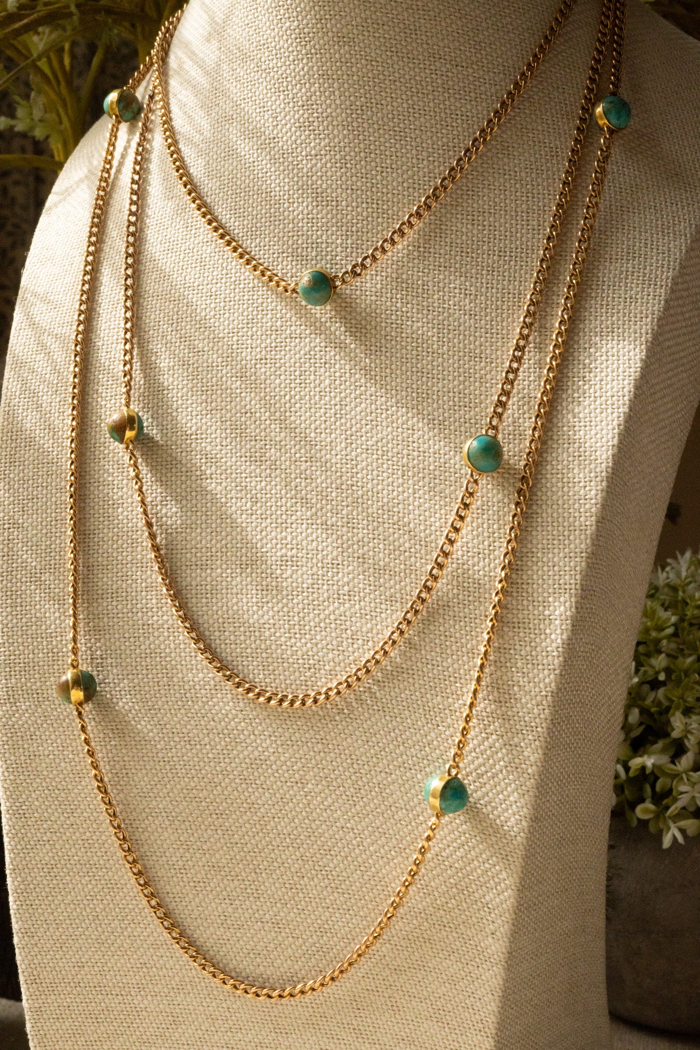 ANTIQUE NATURAL TURQUOISE STATION LONGUARD - reserved
