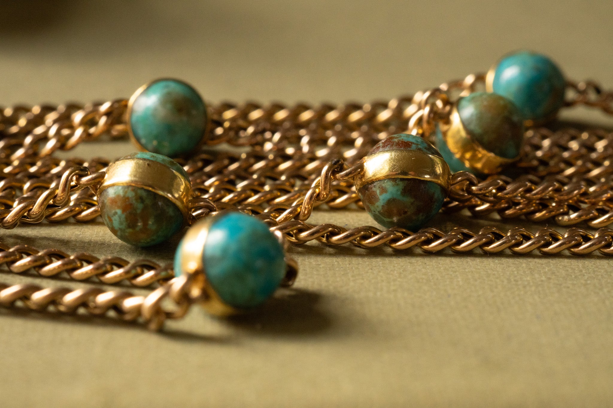 ANTIQUE NATURAL TURQUOISE STATION LONGUARD - reserved