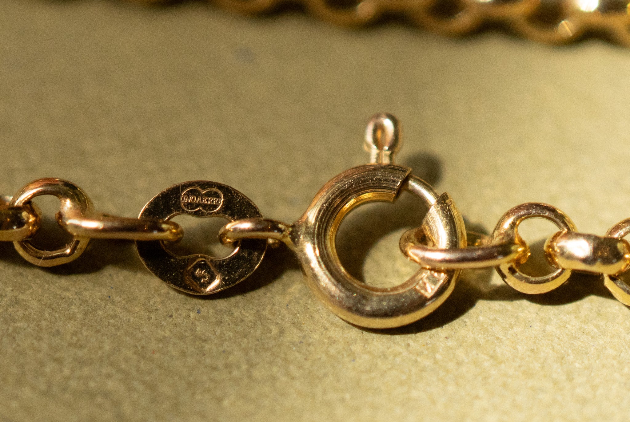 9ct Italian Gold UnoAerre Belcher Chain RESERVED