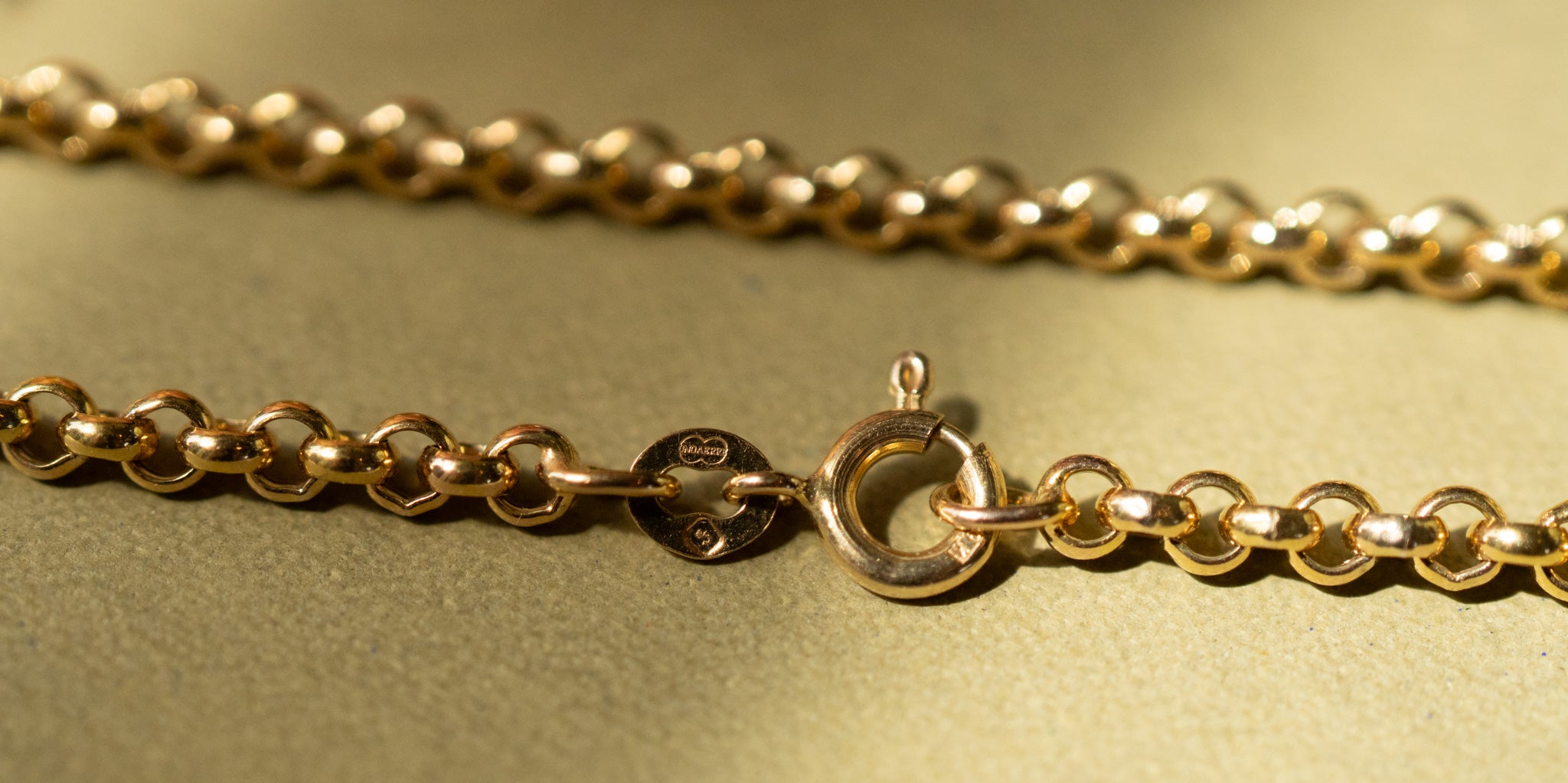 9ct Italian Gold UnoAerre Belcher Chain RESERVED