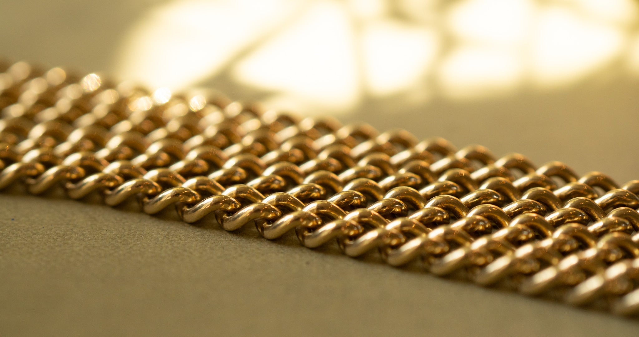 9ct gold Double Albert Chain with T bar
