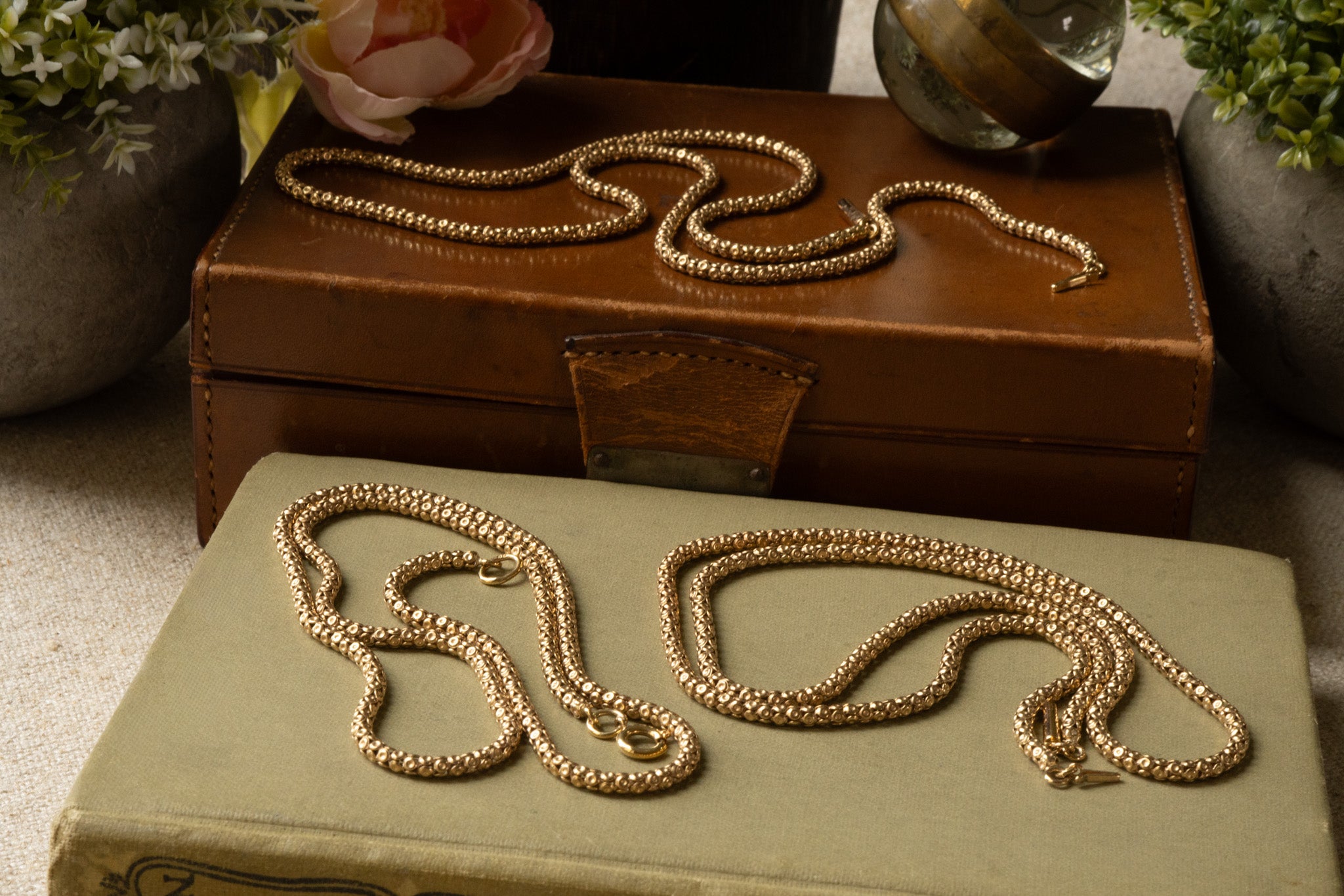 9CT GOLD POPCORN CHAIN THREE AVAILABLE