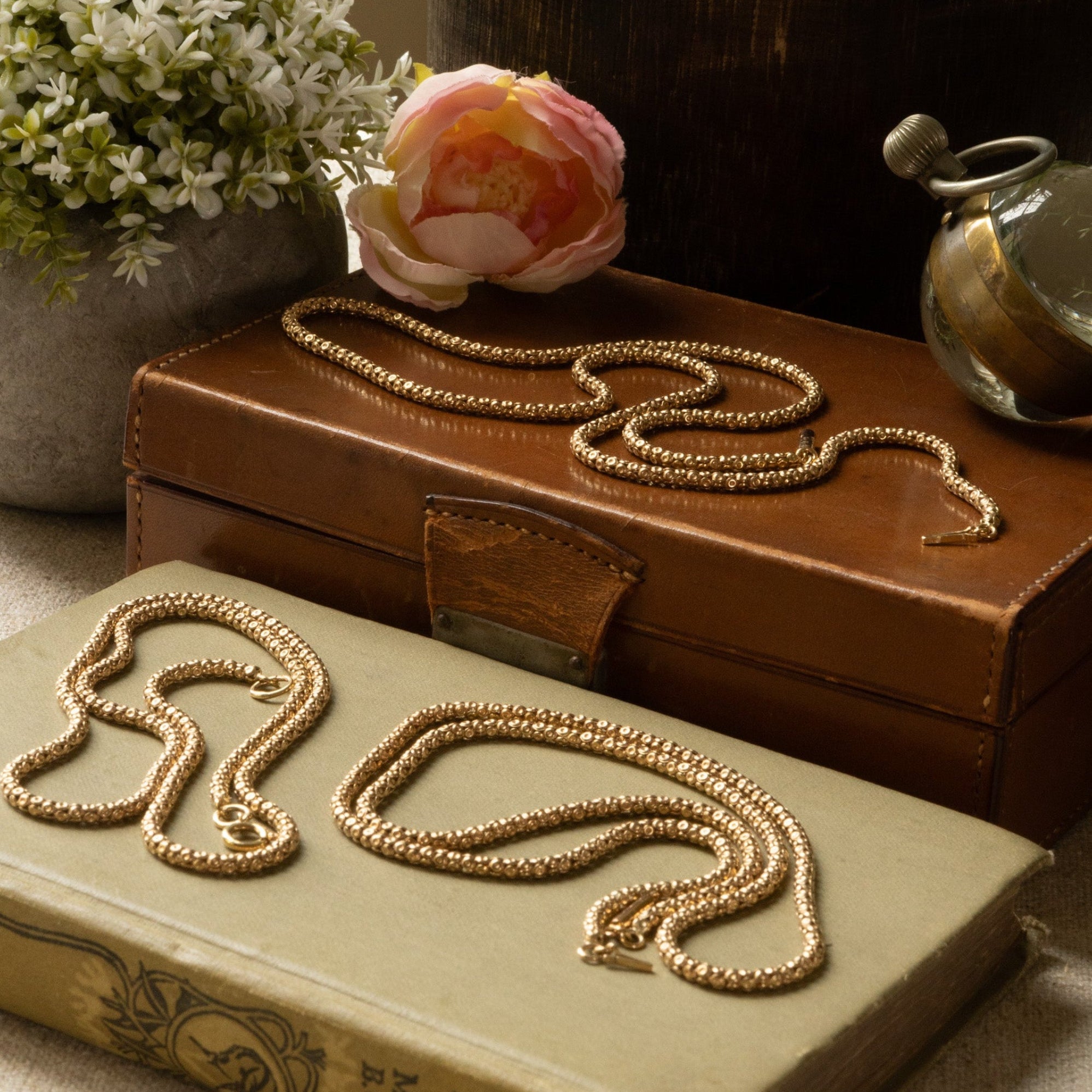 9CT GOLD POPCORN CHAIN THREE AVAILABLE